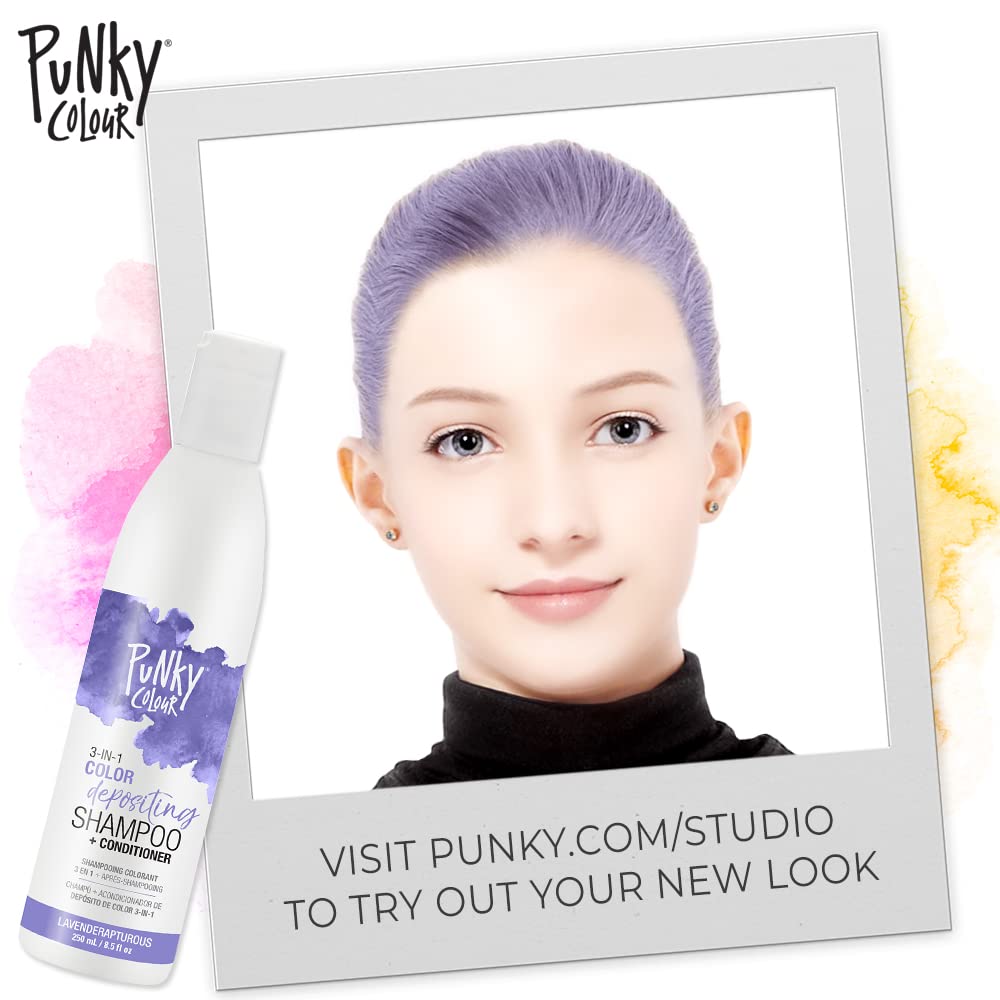 Foto 5 pulgar | Limpiador Y Acondicionador Para El Cabello Punky Colour 3 En 1 Lavenderapturous - Venta Internacional.