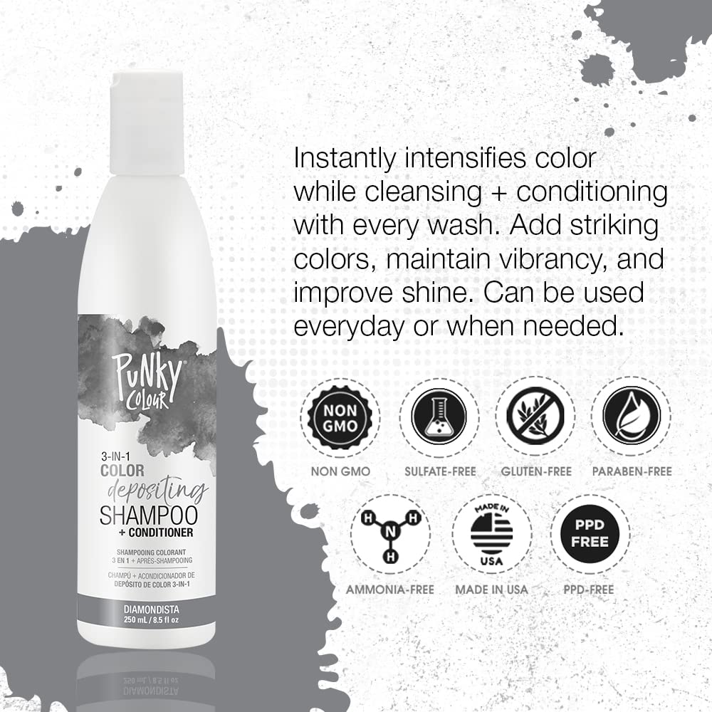 Foto 3 | Limpiador Y Acondicionador Para El Cabello Punky Colour 3 En 1 Diamondista - Venta Internacional.