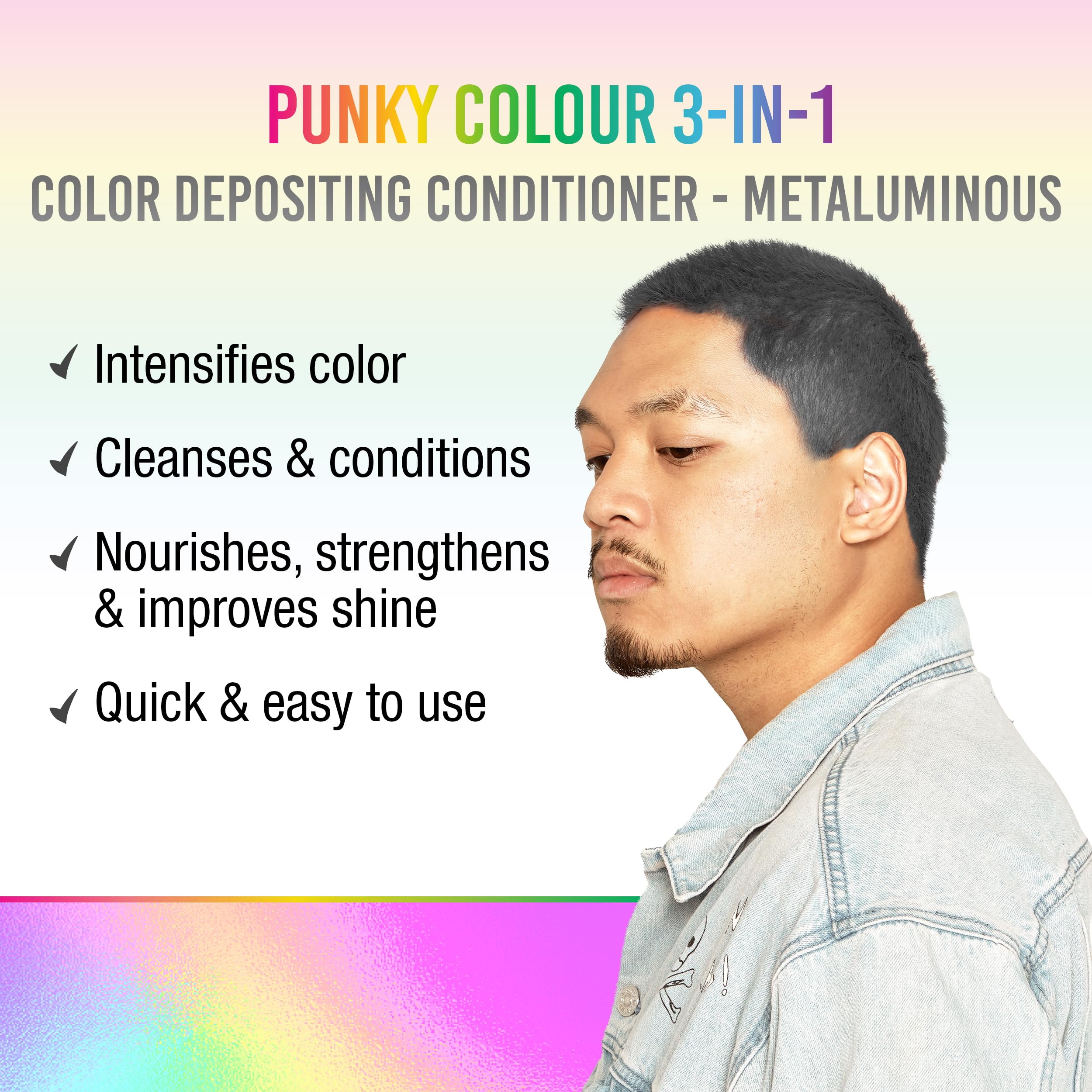 Foto 2 | Limpiador Y Acondicionador Para Cabello Color Depositing Punky Colour - Venta Internacional.