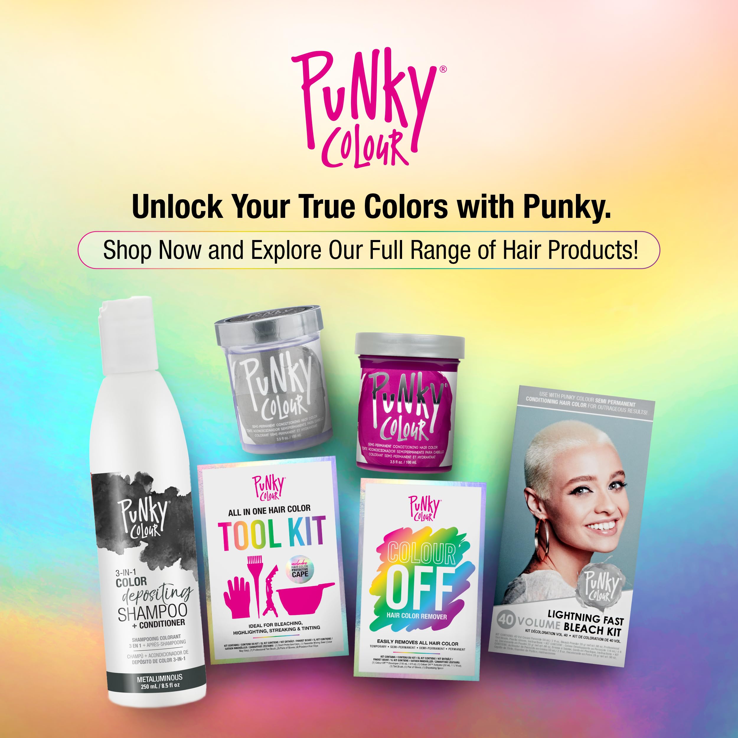 Foto 6 | Limpiador Y Acondicionador Para Cabello Color Depositing Punky Colour - Venta Internacional.