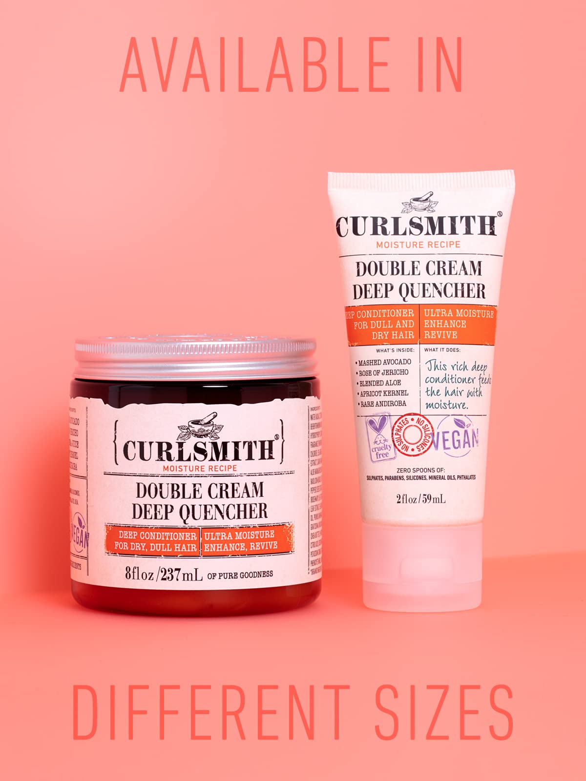 Foto 3 | Acondicionador Profundo Curlsmith, Crema Doble Para Cabello, 237 Ml - Venta Internacional.