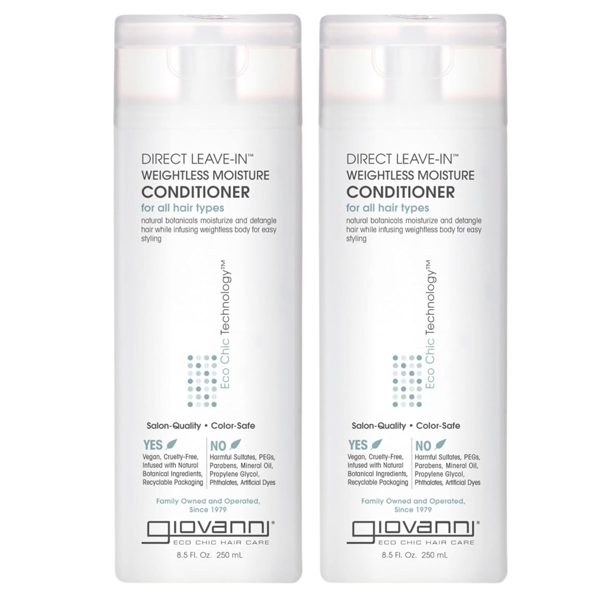 Foto 2 pulgar | Acondicionador Giovanni Direct Leave-in Weightless Moisture 250 Ml - Venta Internacional.