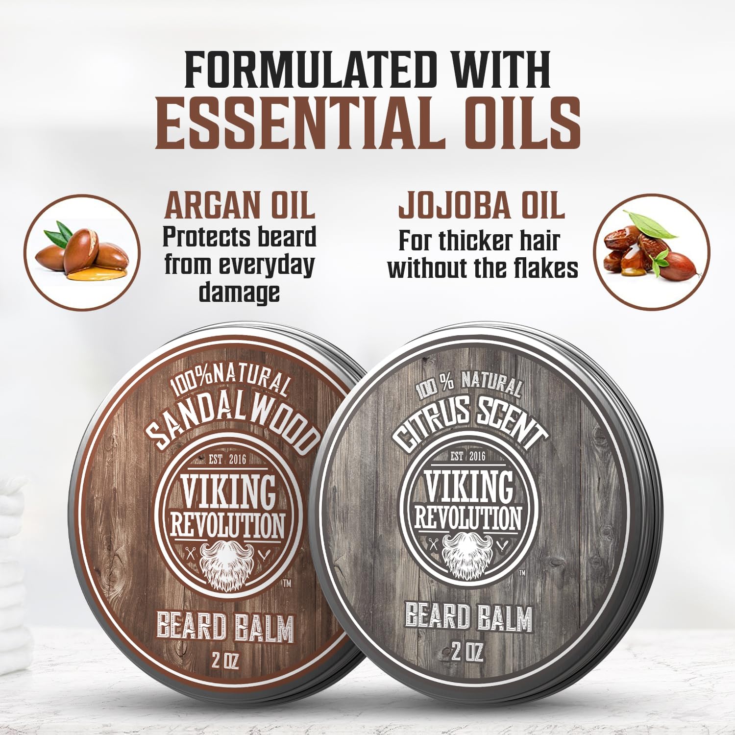 Foto 4 pulgar | Bálsamo Para Barba Viking Revolution, Cítricos Y Sándalo, 60 Ml, Paquete De 2 - Venta Internacional.