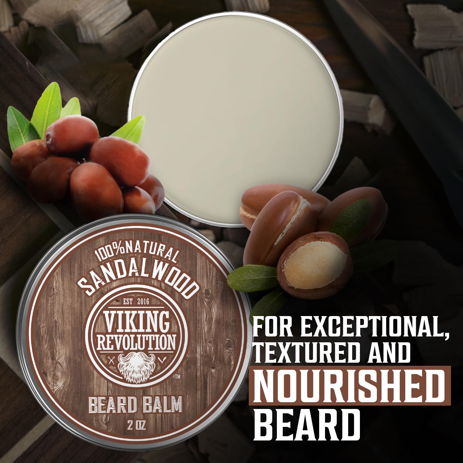 Foto 5 | Bálsamo Para Barba Viking Revolution, Cítricos Y Sándalo, 60 Ml, Paquete De 2 - Venta Internacional.