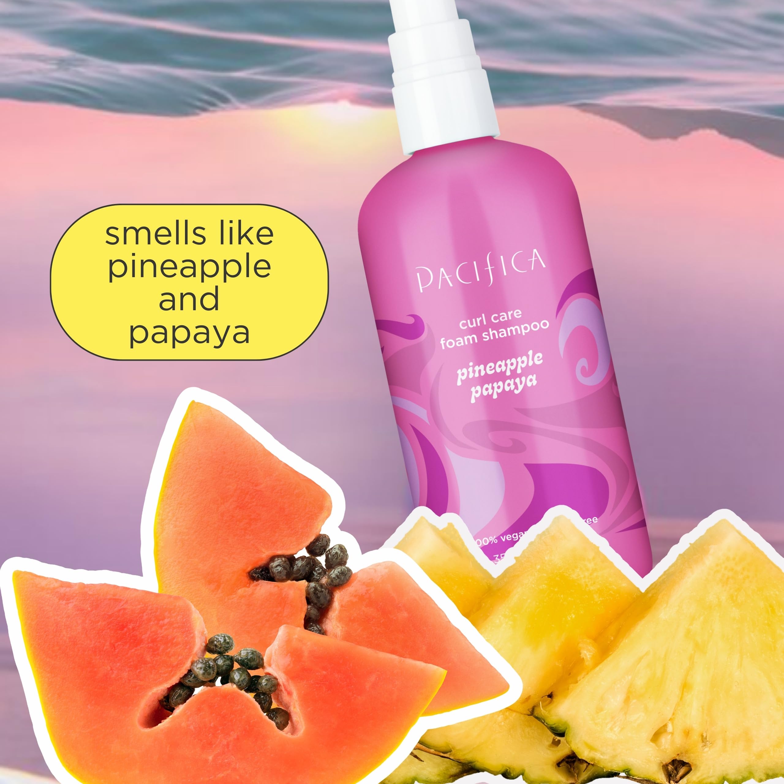 Foto 5 pulgar | Acondicionador Pacifica, Piña Y Papaya, Riza El Cabello Rizado - Venta Internacional.