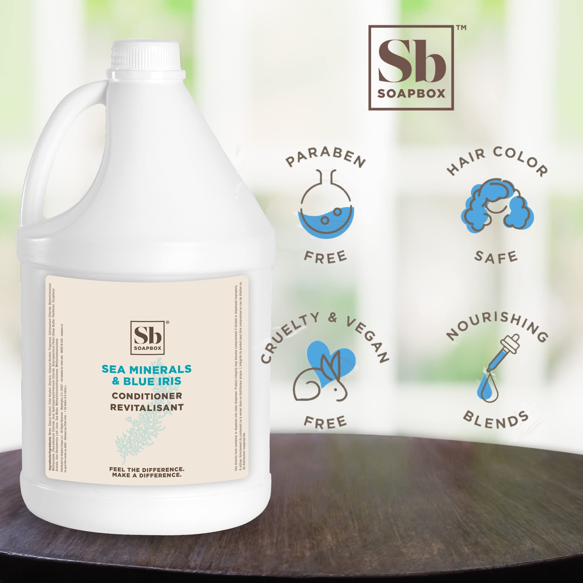 Foto 4 pulgar | Acondicionador Hidratante Sea Minerals & Blue Iris, 3,78 L - Venta Internacional.