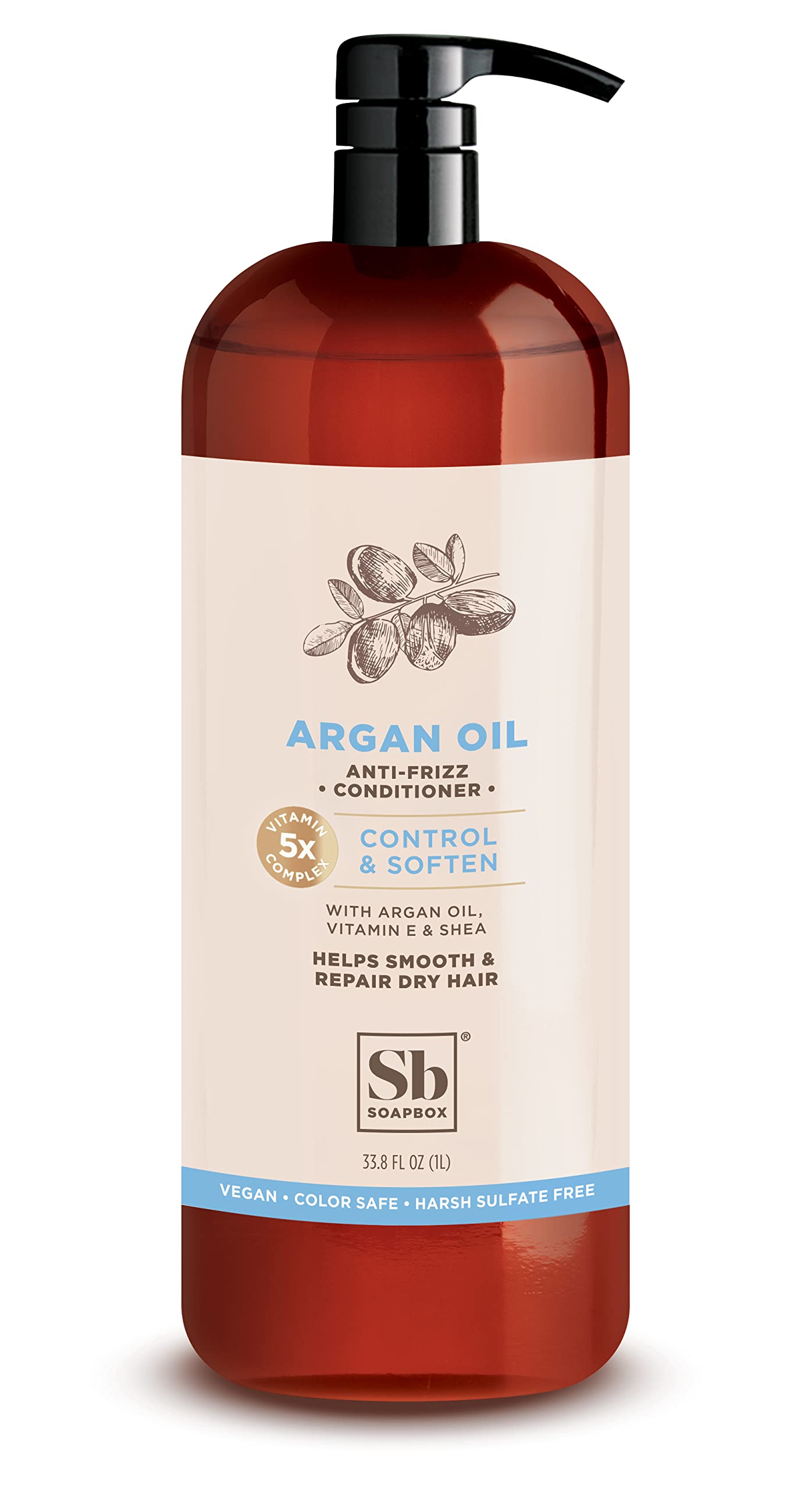 Foto 2 pulgar | Jabón Acondicionador Con Aceite De Argán, 1 Litro, Sin Sulfatos, Parabenos Y Silicona - Venta Internacional.