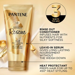 Foto 2 | Acondicionador Pantene Miracle Rescue 3 En 1 Para Todo El Cabello, 180 Ml - Venta Internacional.
