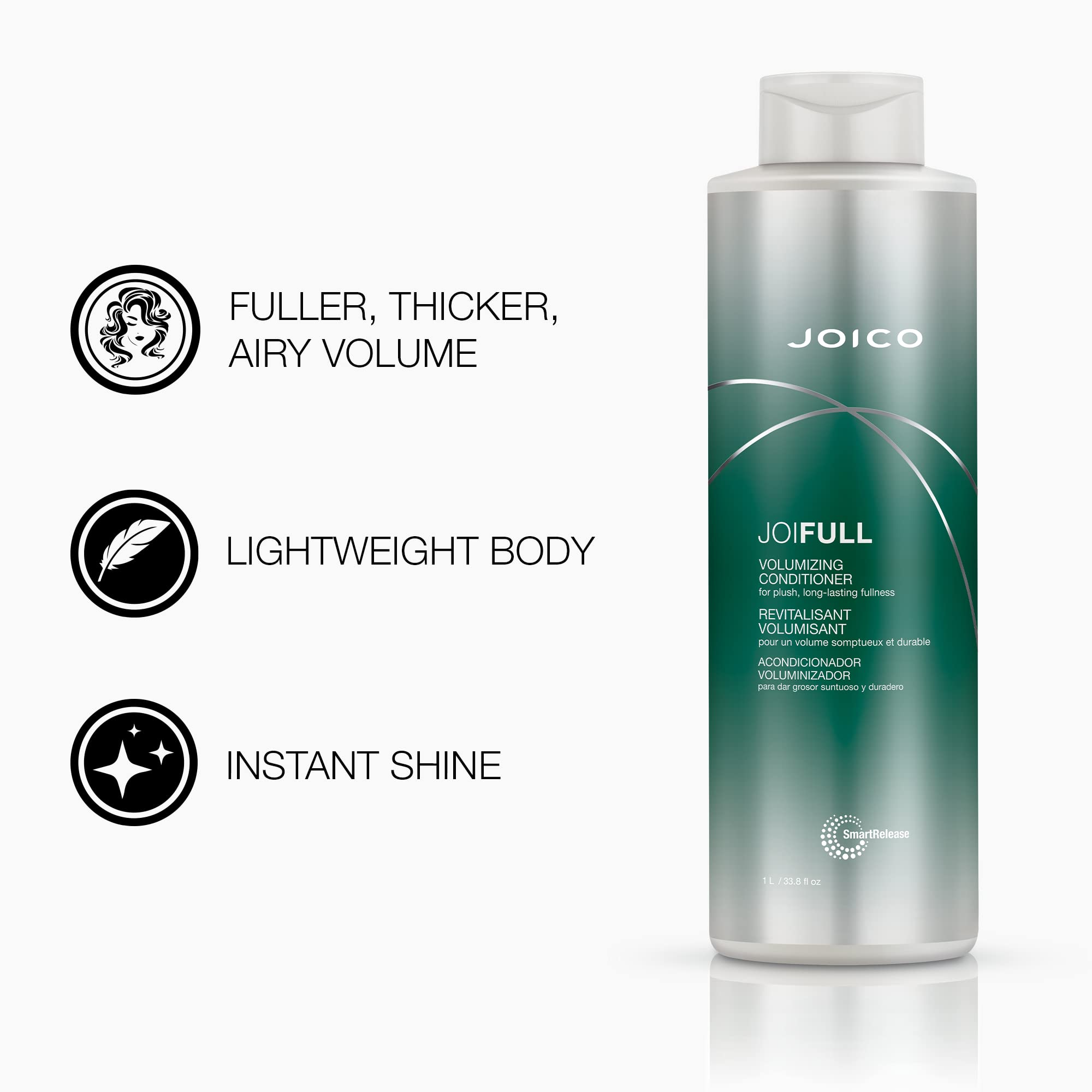 Foto 3 pulgar | Acondicionador Joico Joifull Voluminizing 1l Para Cabello Fino Y Fino - Venta Internacional.