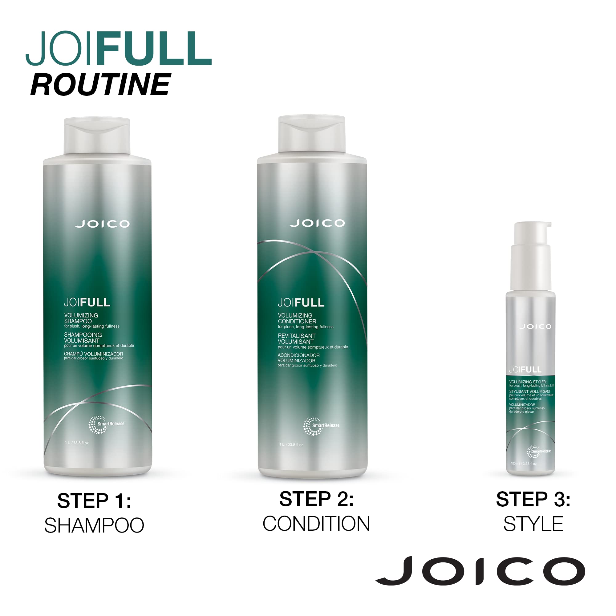 Foto 6 pulgar | Acondicionador Joico Joifull Voluminizing 1l Para Cabello Fino Y Fino - Venta Internacional.