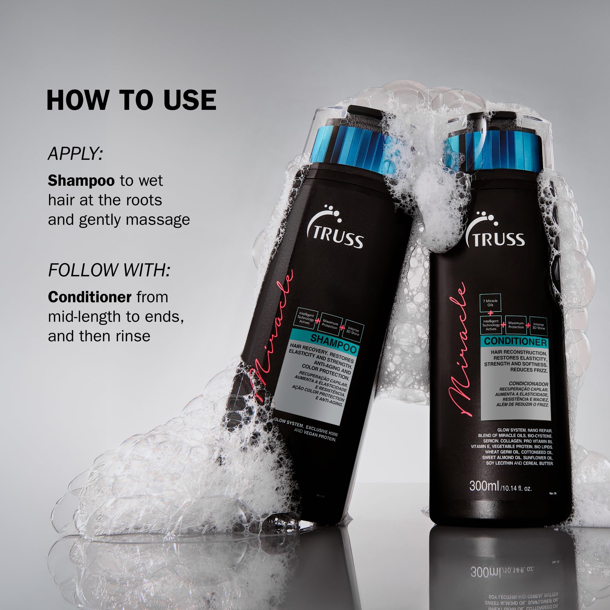 Foto 5 pulgar | Acondicionador Truss Miracle Hair Antienvejecimiento 300 Ml Para Cabello Seco - Venta Internacional.