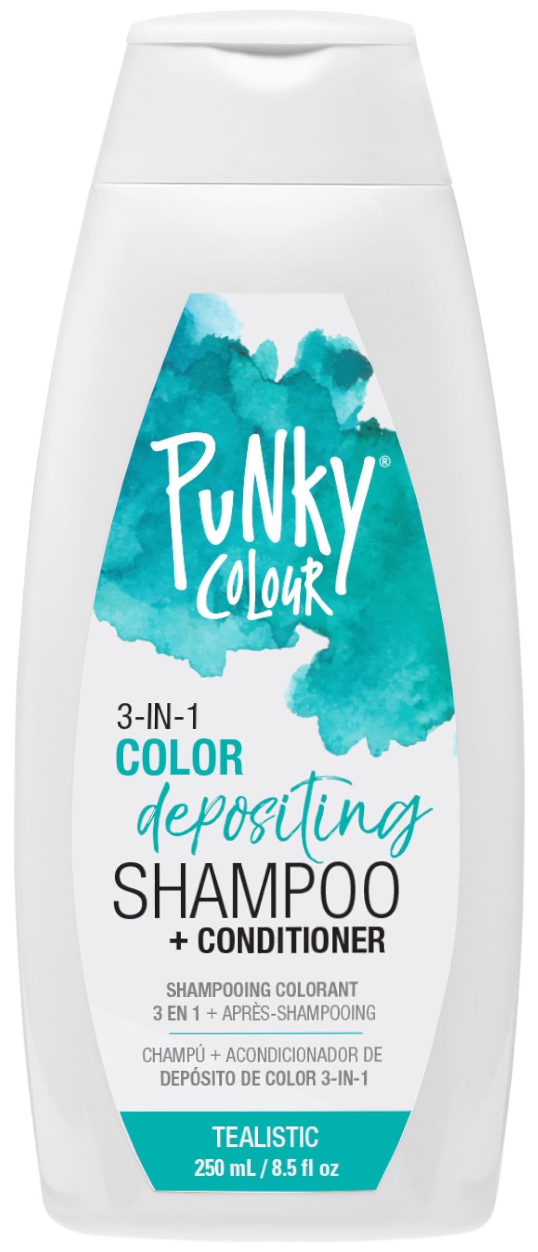 Foto 2 pulgar | Limpiador Y Acondicionador Para El Cabello Punky Colour 3 En 1, Color Verde Azulado, 250 Ml - Venta Internacional.