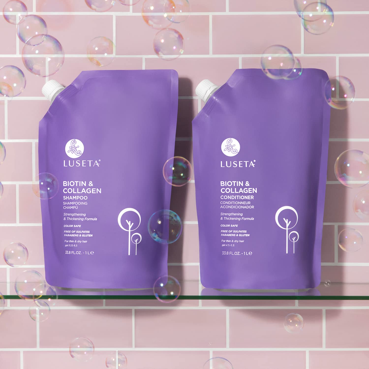 Foto 5 | Acondicionador Luseta, Espesante Con Biotina Y Colágeno, 1 Litro, Sin Sulfatos - Venta Internacional.