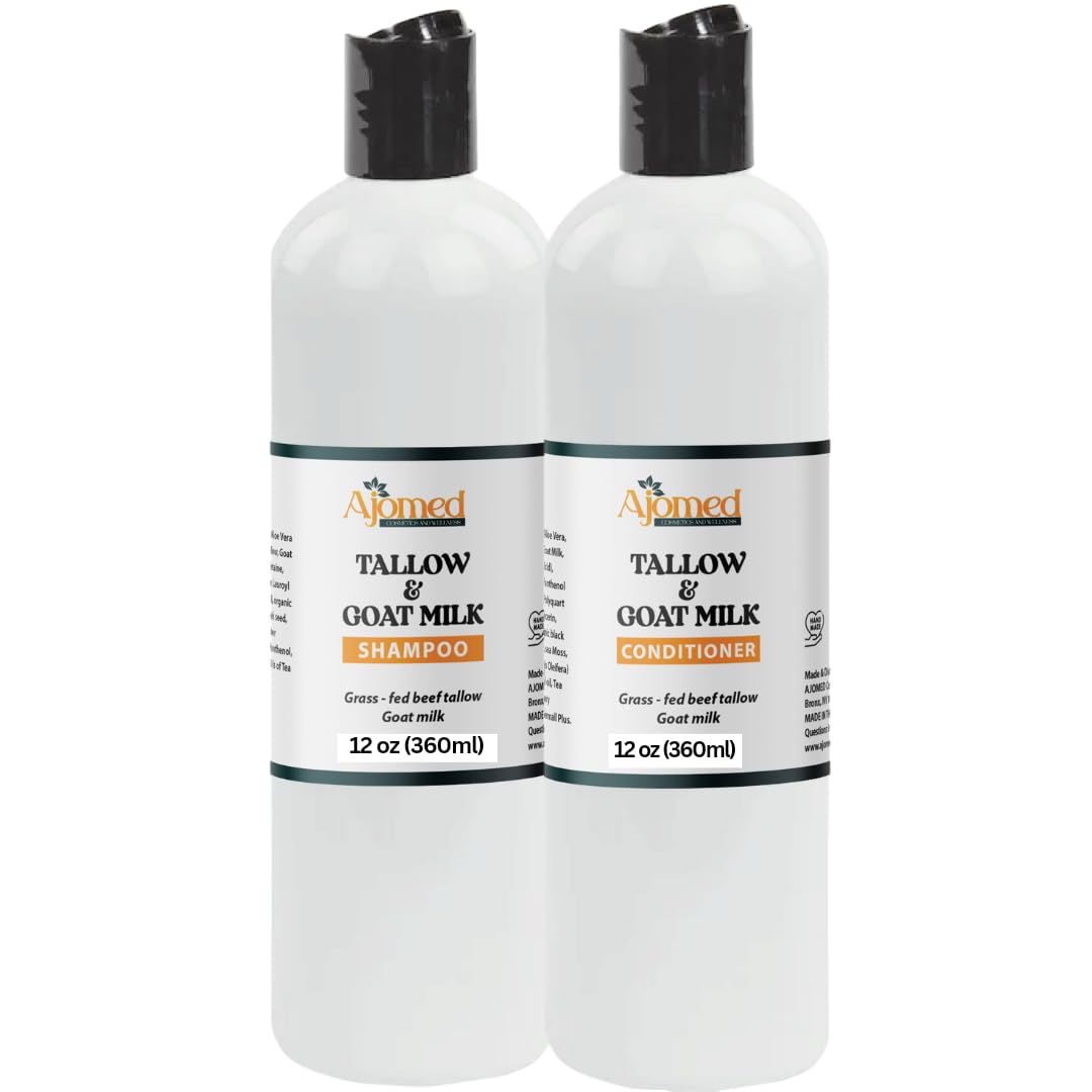 Set De Champú Y Acondicionador Con Leche De Cabra Y Sebo De Ternera, 350 Ml - Venta Internacional.