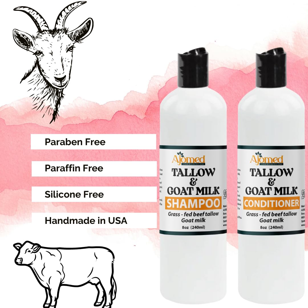 Foto 5 | Set De Champú Y Acondicionador Con Leche De Cabra Y Sebo De Vaca, 240 Ml - Venta Internacional.