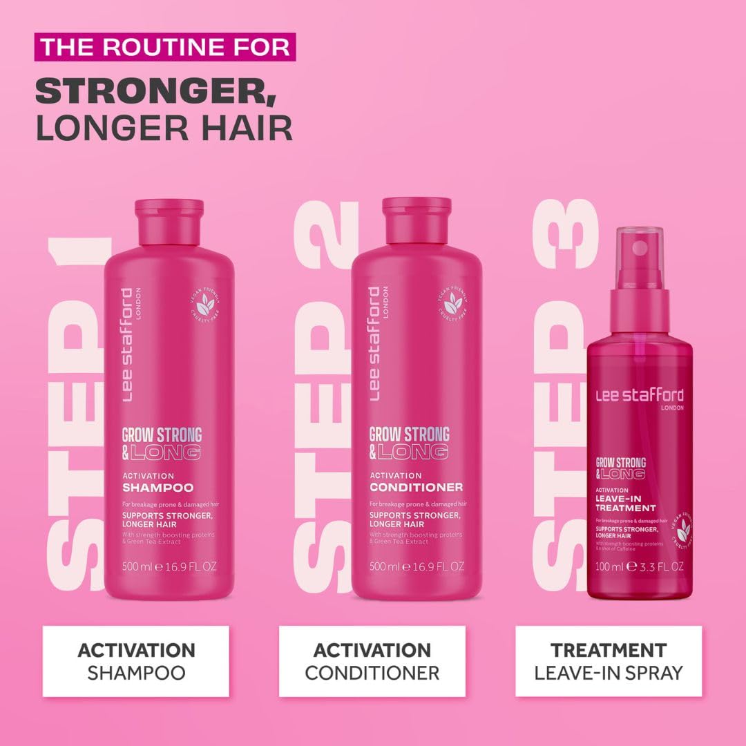 Foto 4 | Acondicionador Lee Stafford Grow Strong & Long, 500 Ml, Sin Sulfatos - Venta Internacional.