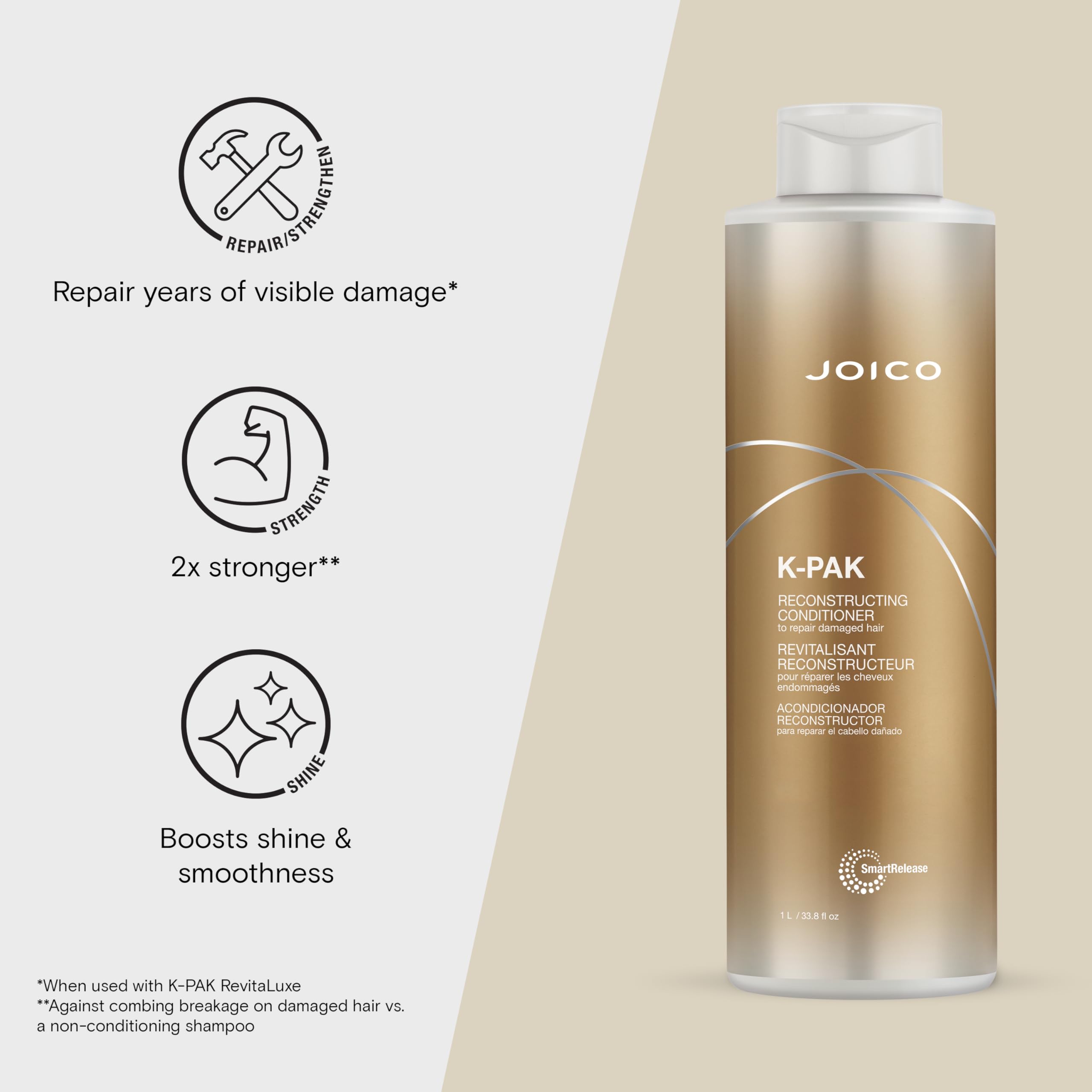Foto 3 pulgar | Acondicionador Joico K-pak Daily Rebuilding 1l Para Cabello Dañado - Venta Internacional.