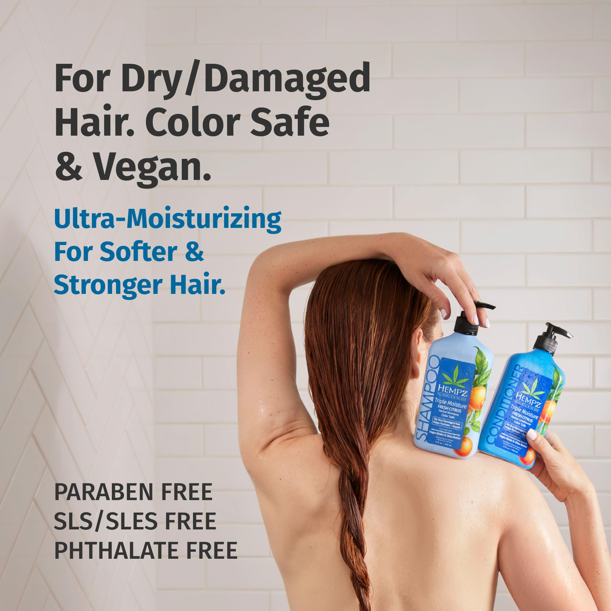 Foto 4 pulgar | Acondicionador Hempz Biotin Triple Moisture Fresh Citrus 500 Ml - Venta Internacional.
