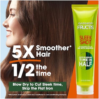 Foto 3 | Estilizador Garnier Fructis Sleek Shot Para Uso En La Ducha, 150 Ml - Venta Internacional.
