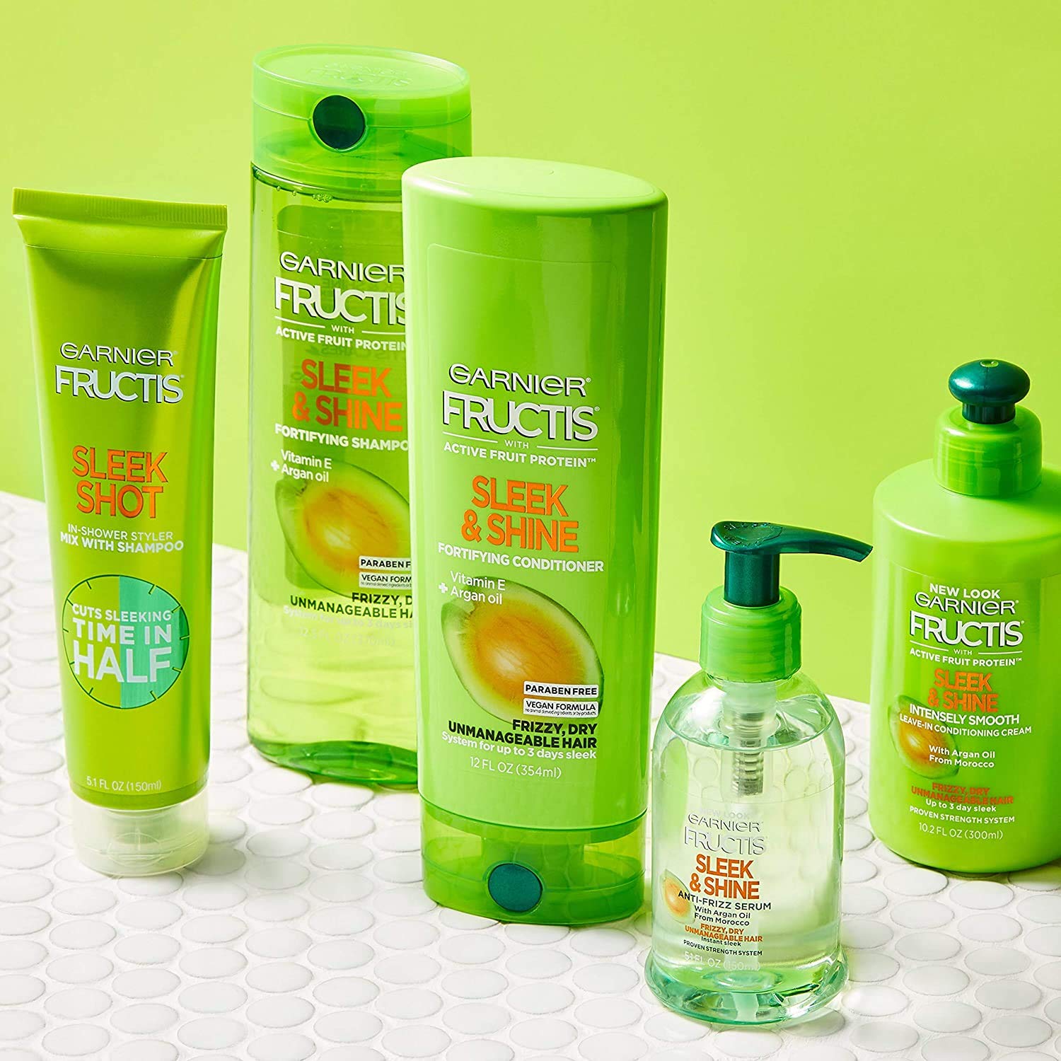 Foto 6 pulgar | Estilizador Garnier Fructis Sleek Shot Para Uso En La Ducha, 150 Ml - Venta Internacional.