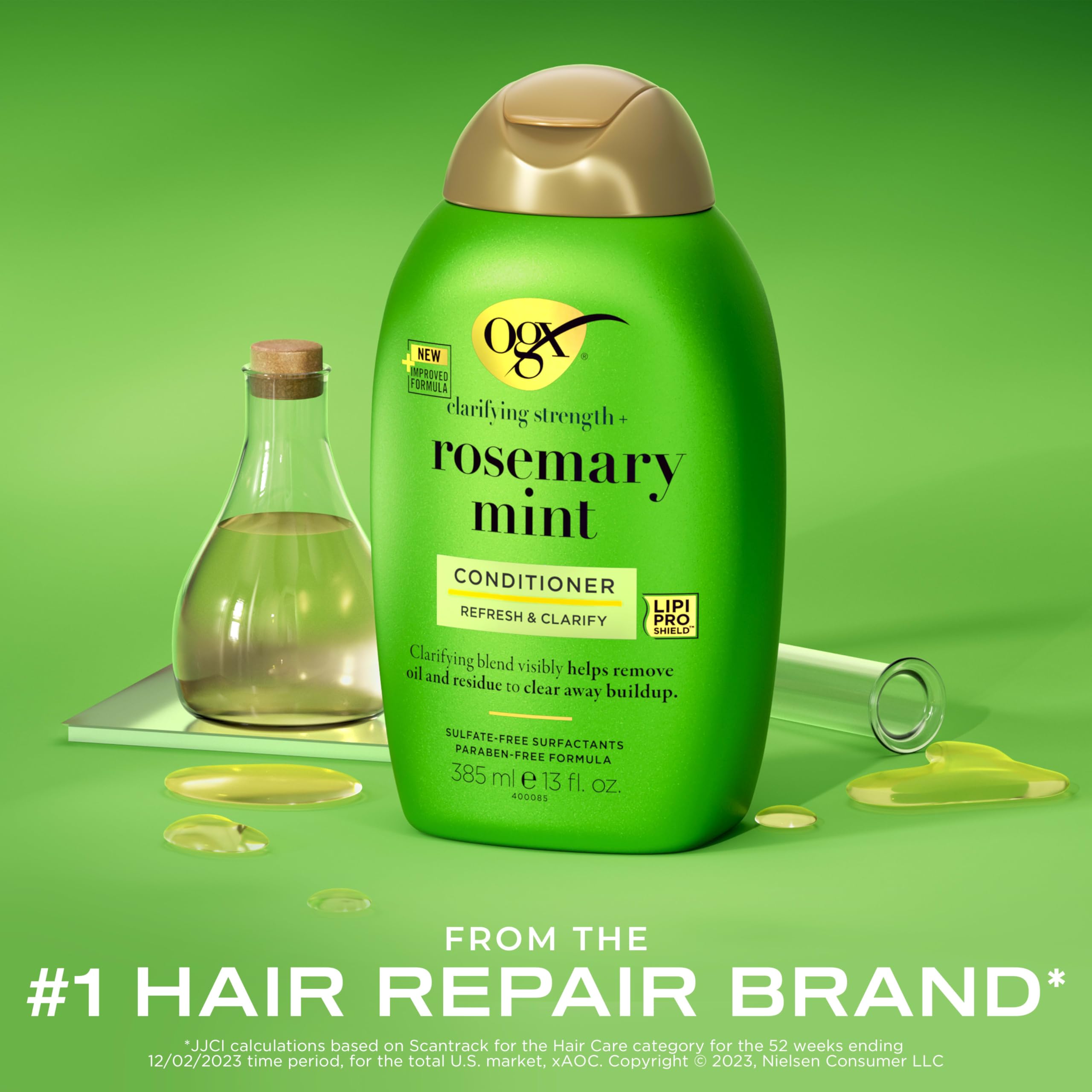 Foto 3 pulgar | Acondicionador Ogx Clarifying Strength + Rosemary Mint 385 Ml - Venta Internacional.