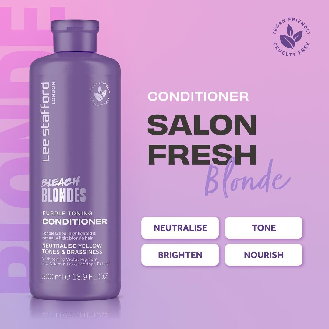 Foto 3 pulgar | Acondicionador Lee Stafford Purple Tonificante Bleach Blonde 500 Ml - Venta Internacional