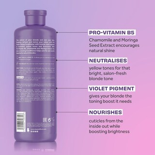 Foto 3 | Acondicionador Lee Stafford Purple Tonificante Bleach Blonde 500 Ml - Venta Internacional
