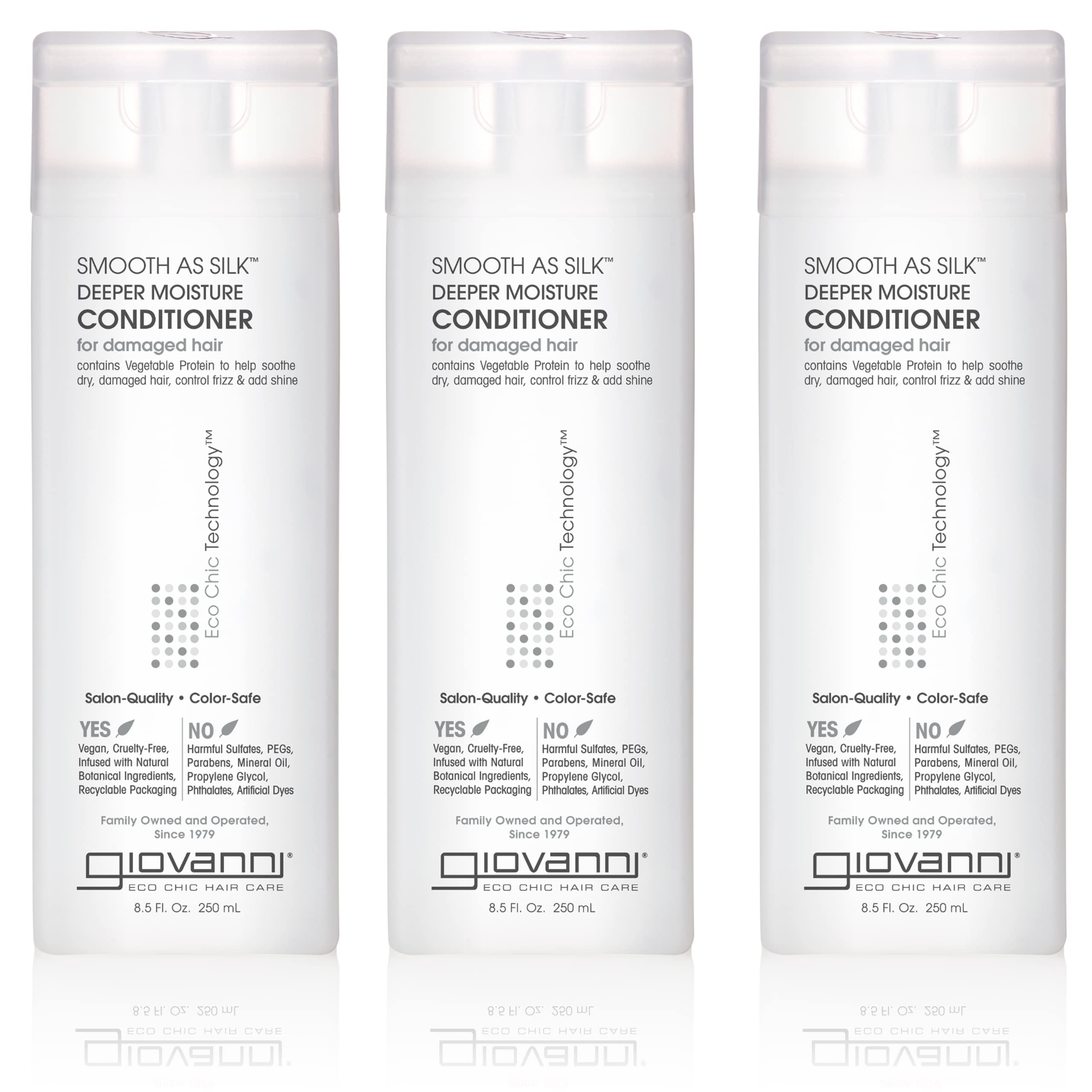 Foto 2 pulgar | Acondicionador Giovanni Smooth As Silk Deeper Moisture 250 Ml (paquete De 3) - Venta Internacional.