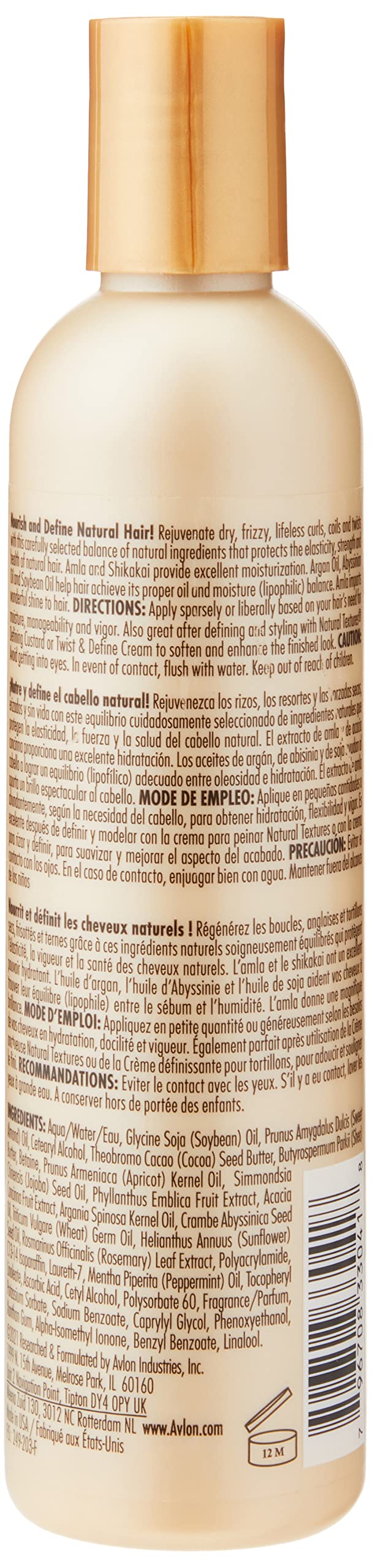 Foto 3 pulgar | Agente De Peinado Avlon Keracare Natural Textures Hair Milk 240 Ml - Venta Internacional.