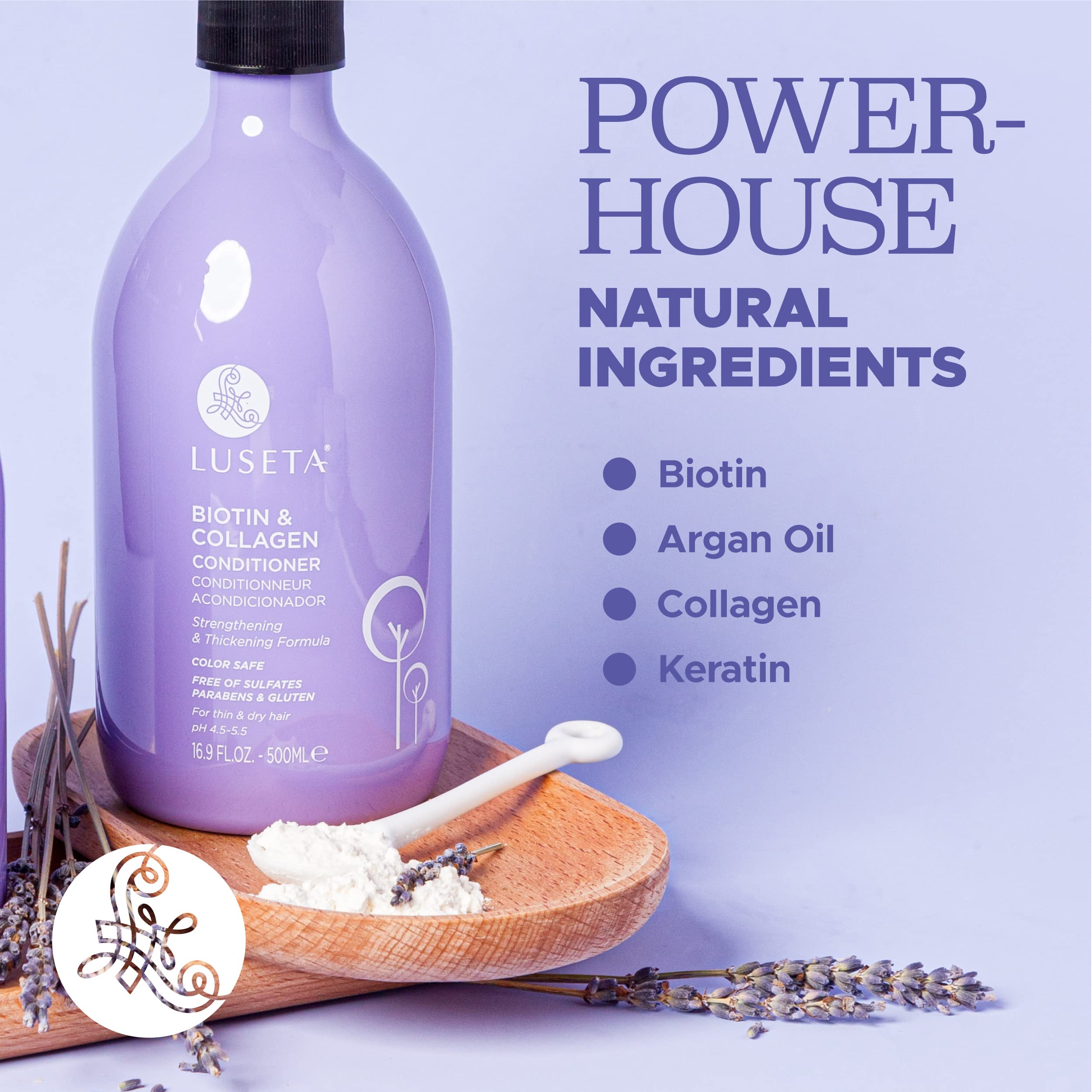 Foto 4 pulgar | Acondicionador Luseta, Espesante Con Biotina Y Colágeno, 500 Ml - Venta Internacional.
