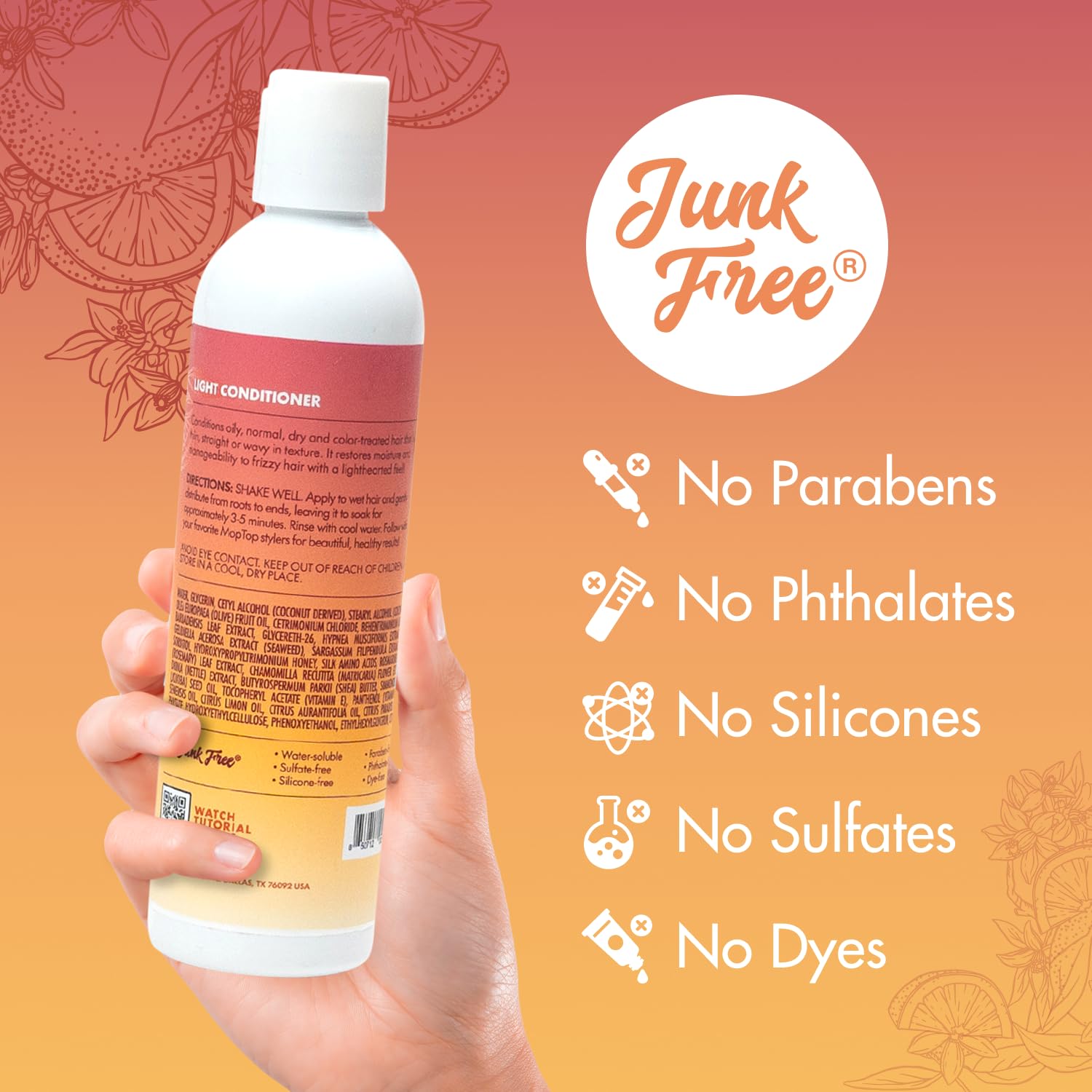 Foto 8 pulgar | Acondicionador Moptop, Hidratante Ligero Y Ligero Para Cabello, 240 Ml - Venta Internacional.
