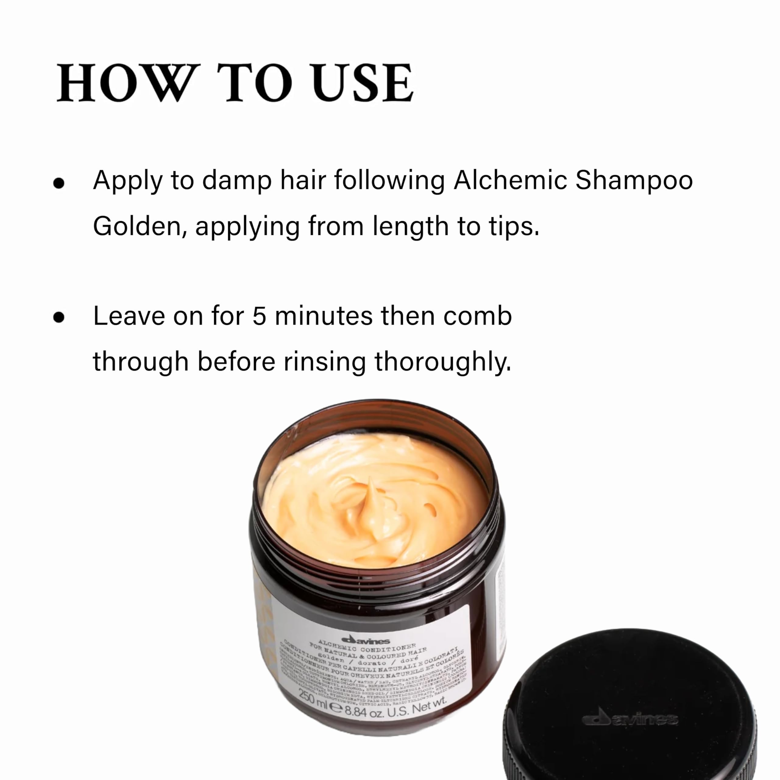 Foto 5 pulgar | Acondicionador Davines Alchemic Golden 260 Ml - Venta Internacional.