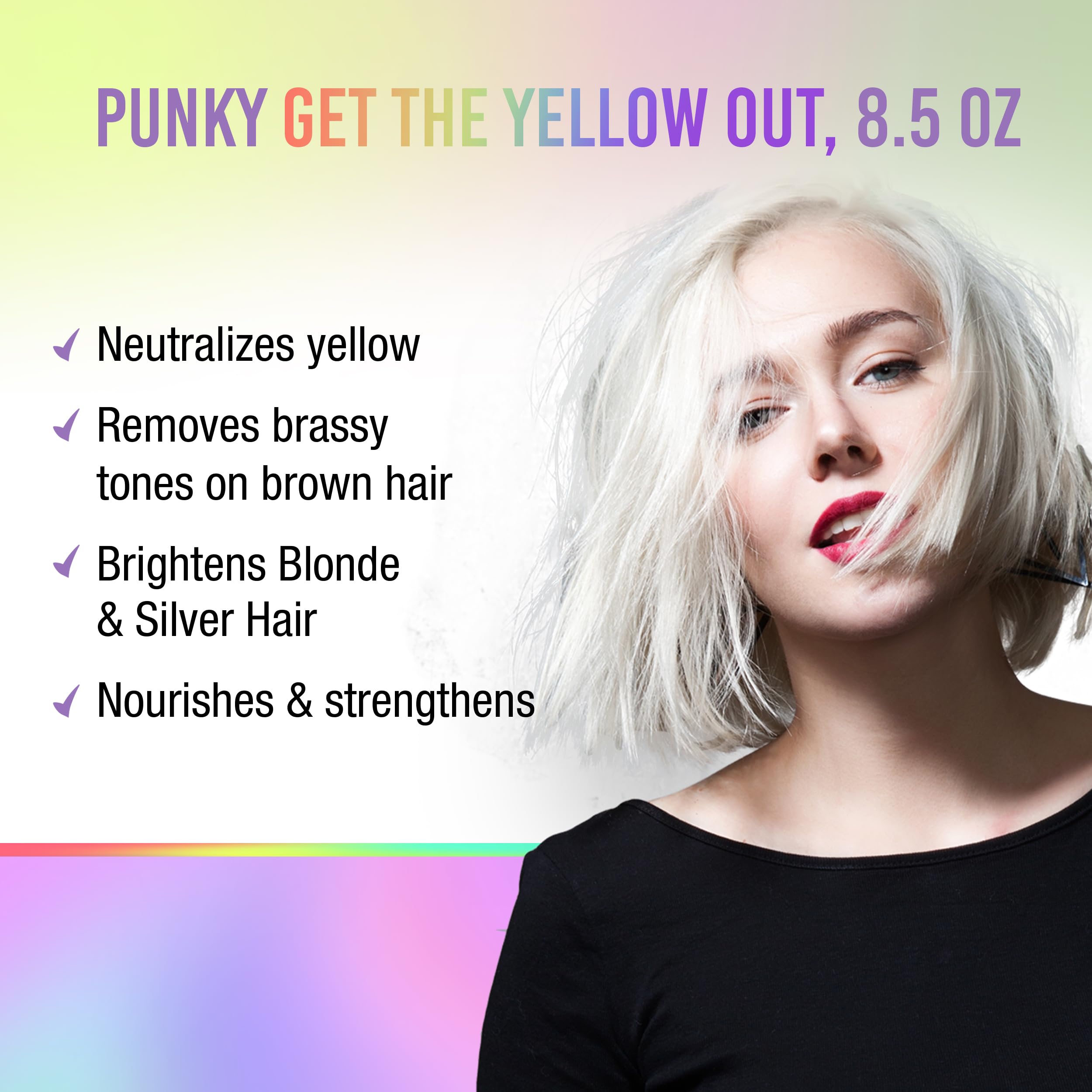 Foto 3 pulgar | Limpiador Y Acondicionador Para Cabello Punky Colour Yellow Out 250 Ml - Venta Internacional.