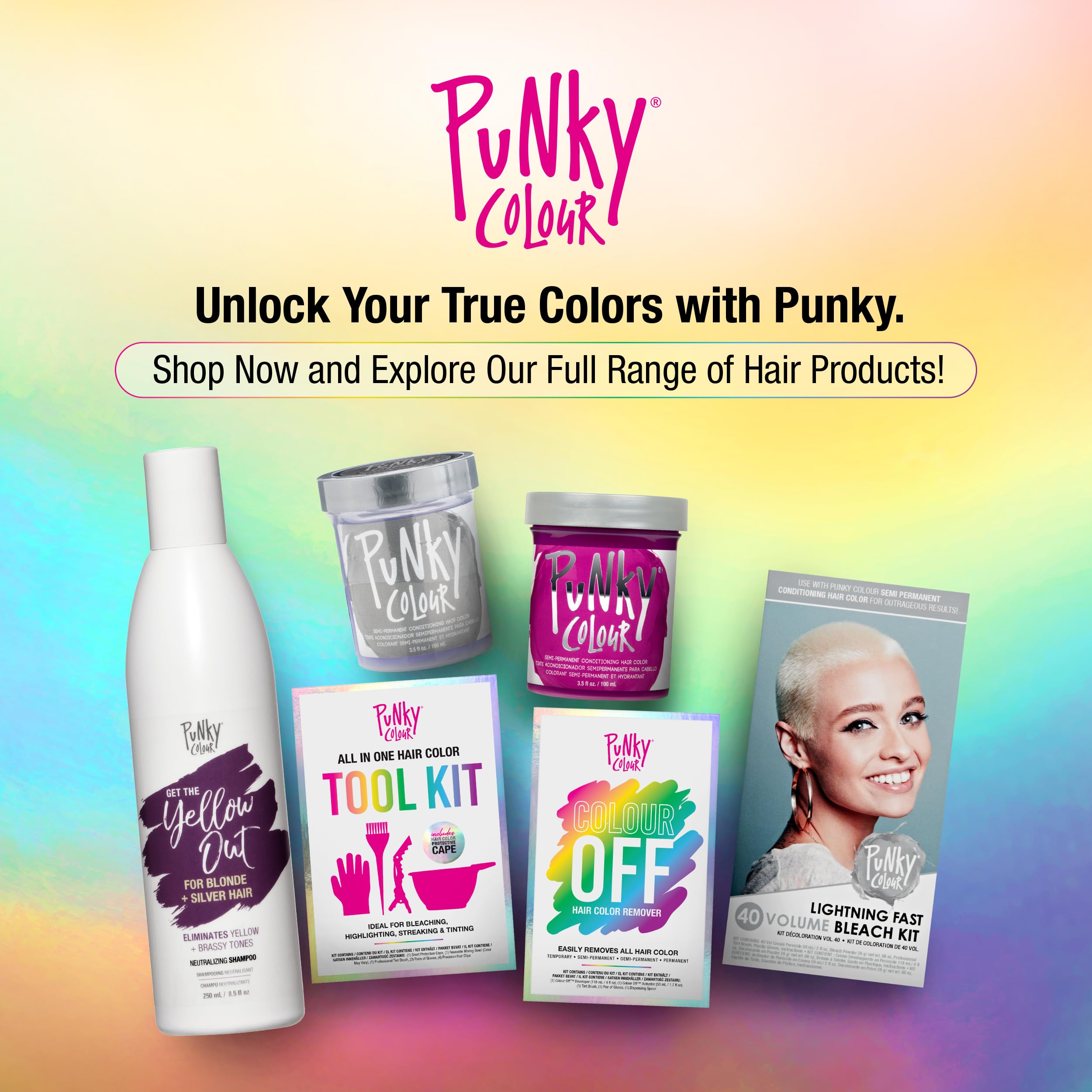 Foto 8 pulgar | Limpiador Y Acondicionador Para Cabello Punky Colour Yellow Out 250 Ml - Venta Internacional.