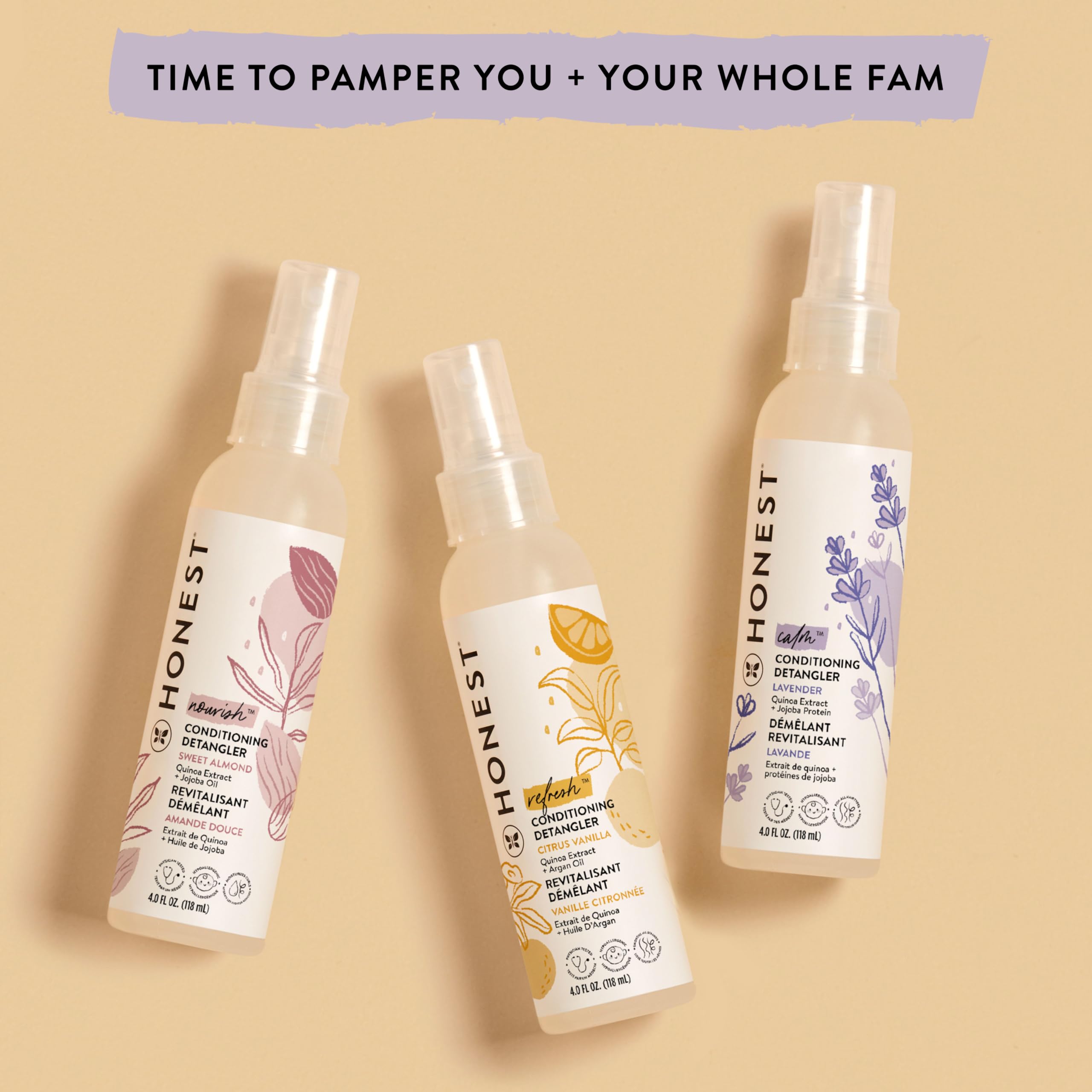 Foto 6 | Desenredante De Cabello The Honest Company, Paquete De 3 Unidades, Cítricos Y Vainilla - Venta Internacional.