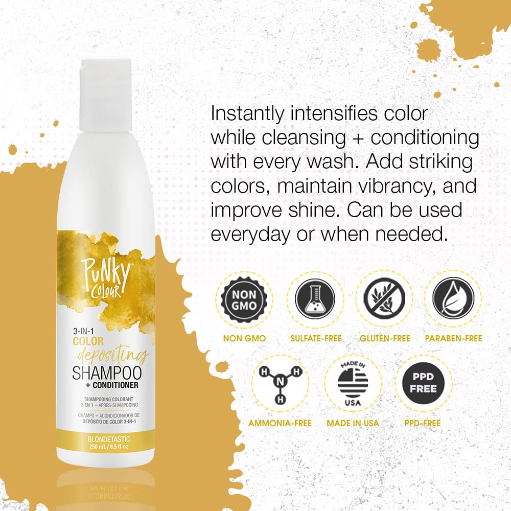 Foto 4 pulgar | Limpiador Y Acondicionador Para El Cabello Punky Colour 3 En 1 Blondetastic - Venta Internacional.