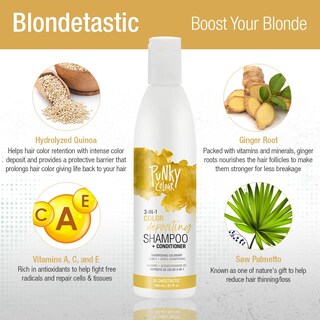 Foto 7 | Limpiador Y Acondicionador Para El Cabello Punky Colour 3 En 1 Blondetastic - Venta Internacional.