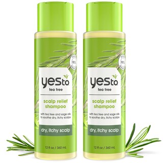Foto 1 | Champú Yes To Tea Tree Scalp Relief, 355 Ml, Ph Equilibrado, Paquete De 2 - Venta Internacional.