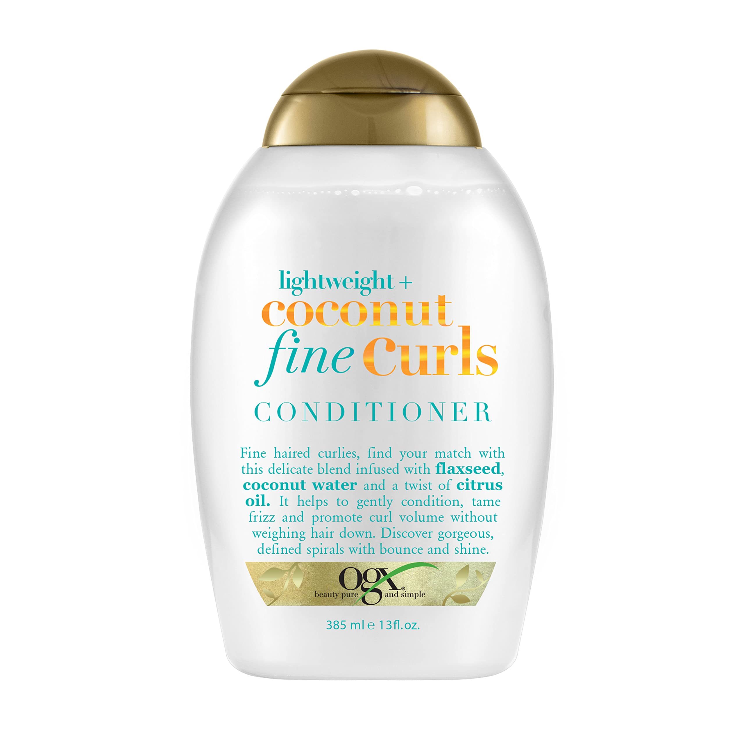 Foto 2 pulgar | Acondicionador Ogx Lightweight + Coconut Fine Curls 385 Ml - Venta Internacional.