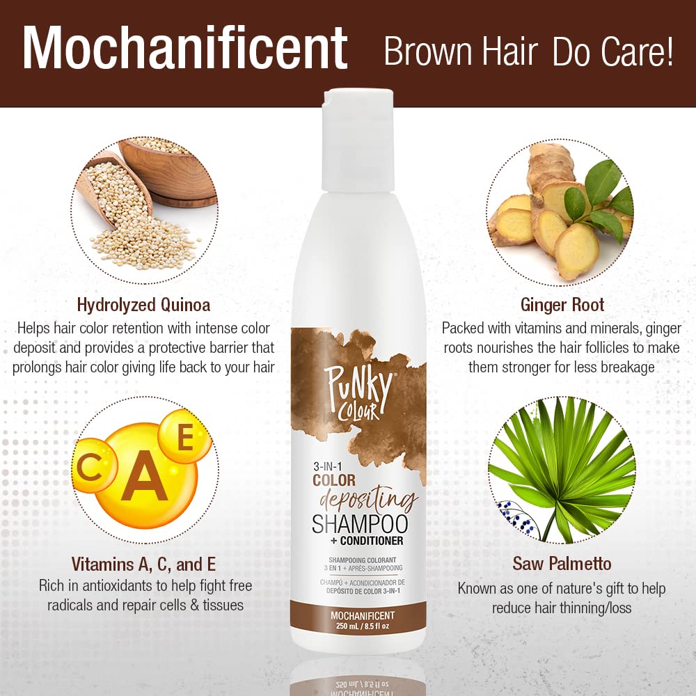 Foto 7 pulgar | Limpiador Y Acondicionador Para Cabello Punky Colour Mochanificent 250 Ml - Venta Internacional.