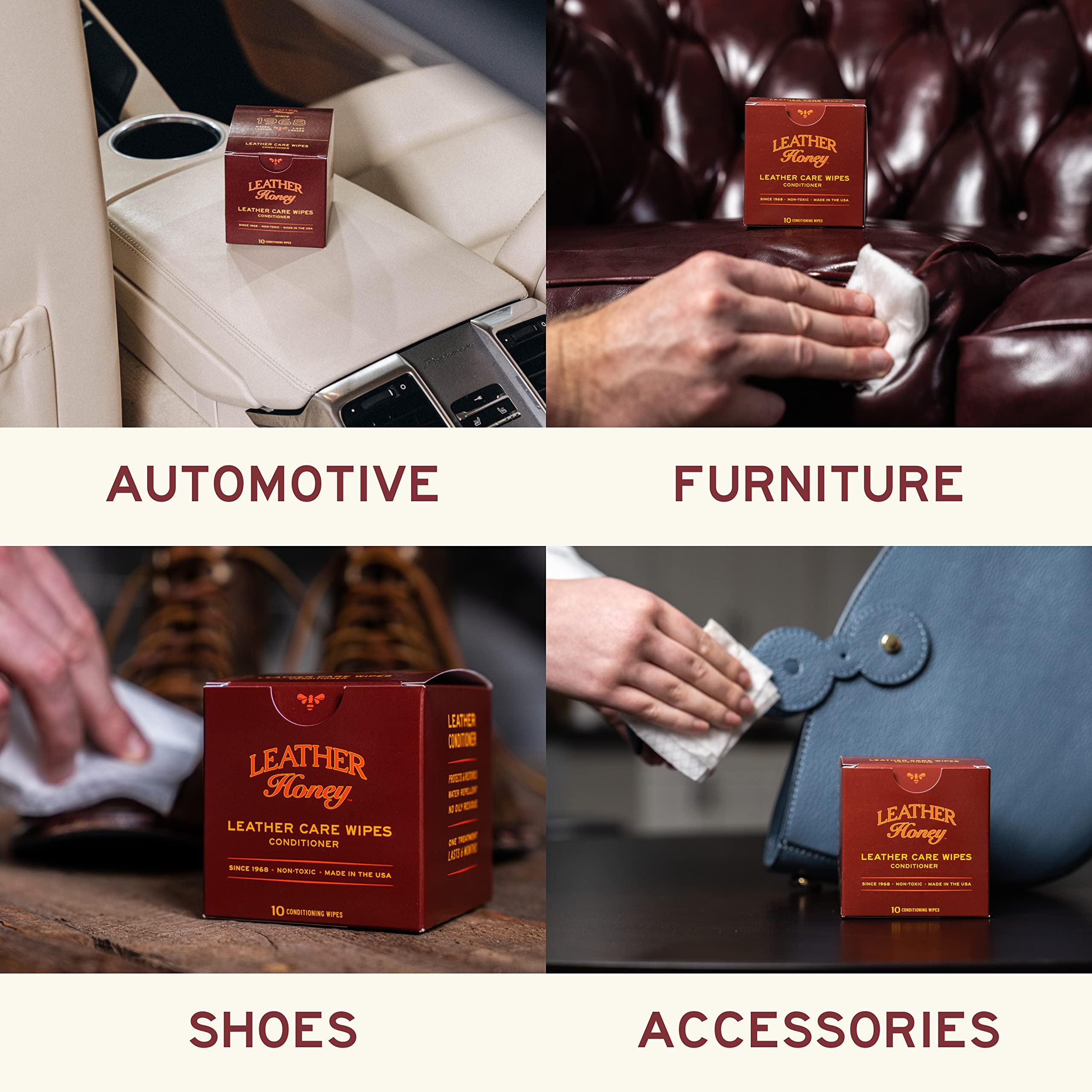 Foto 4 pulgar | Toallitas Acondicionadoras para Cuero Leather Honey Restore 10 - Venta Internacional