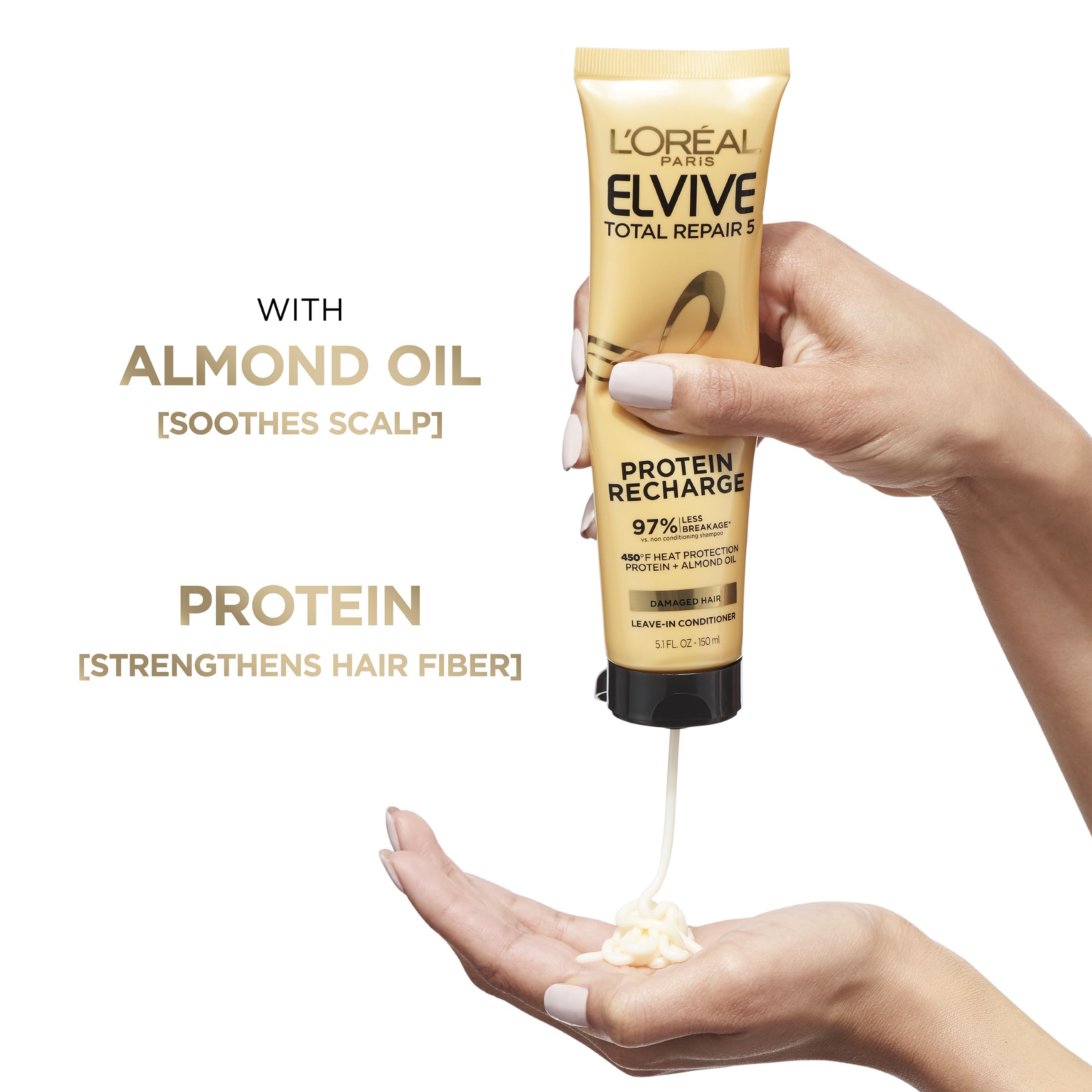 Foto 3 pulgar | Tratamiento Acondicionador Sin Enjuague L'oreal Paris Elvive 150 Ml - Venta Internacional.