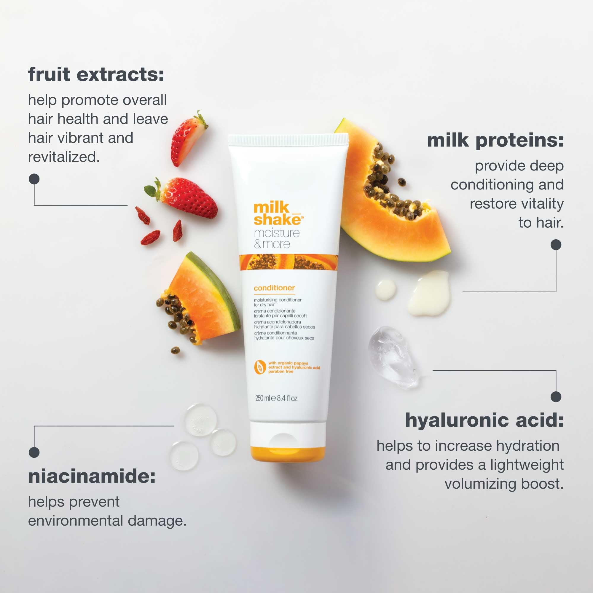 Foto 5 pulgar | Acondicionador Milk_shake Moisture & More Rich 250 Ml - Venta Internacional.