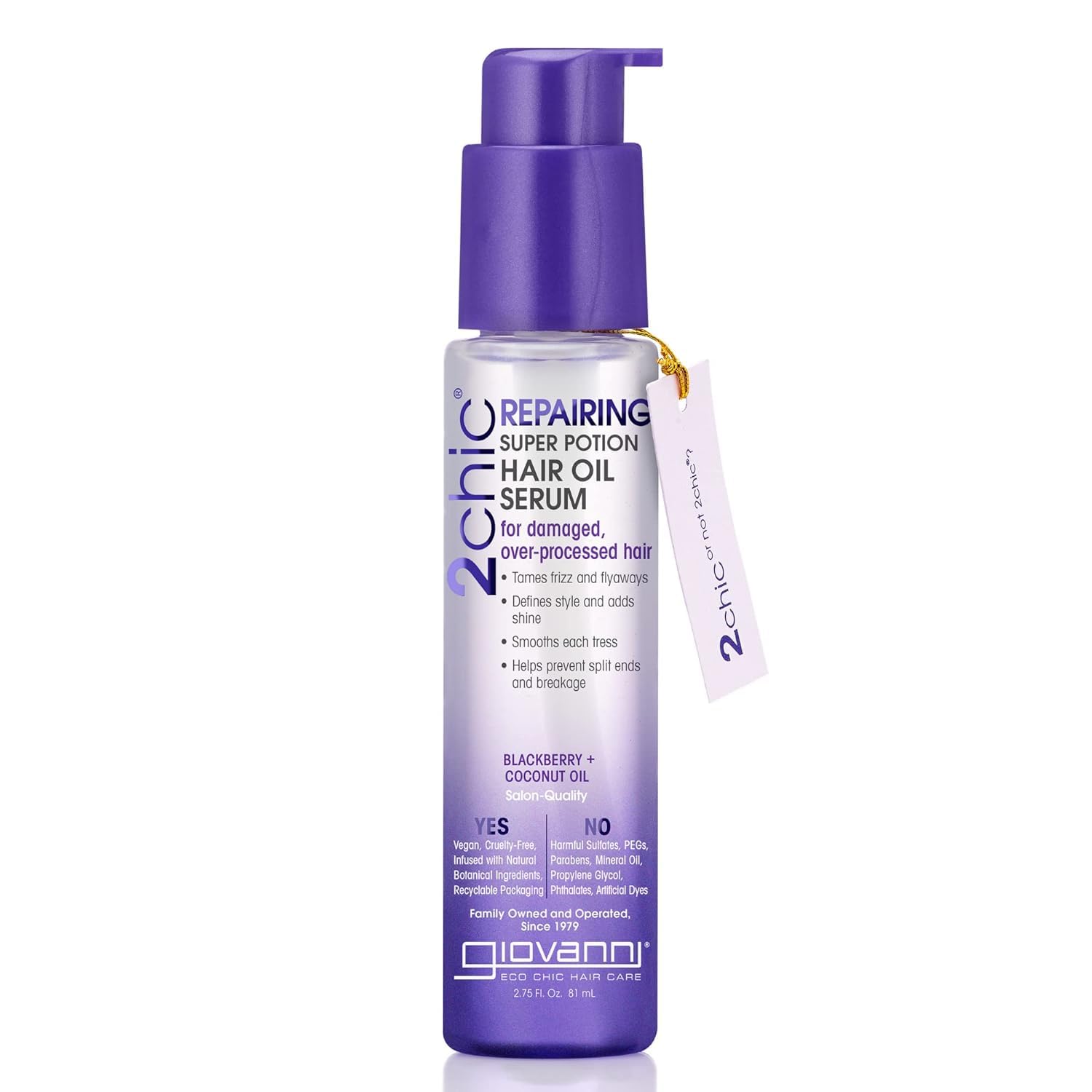 Sérum De Aceite Capilar Giovanni 2chic Repair Super Potion 80 Ml - Venta Internacional.
