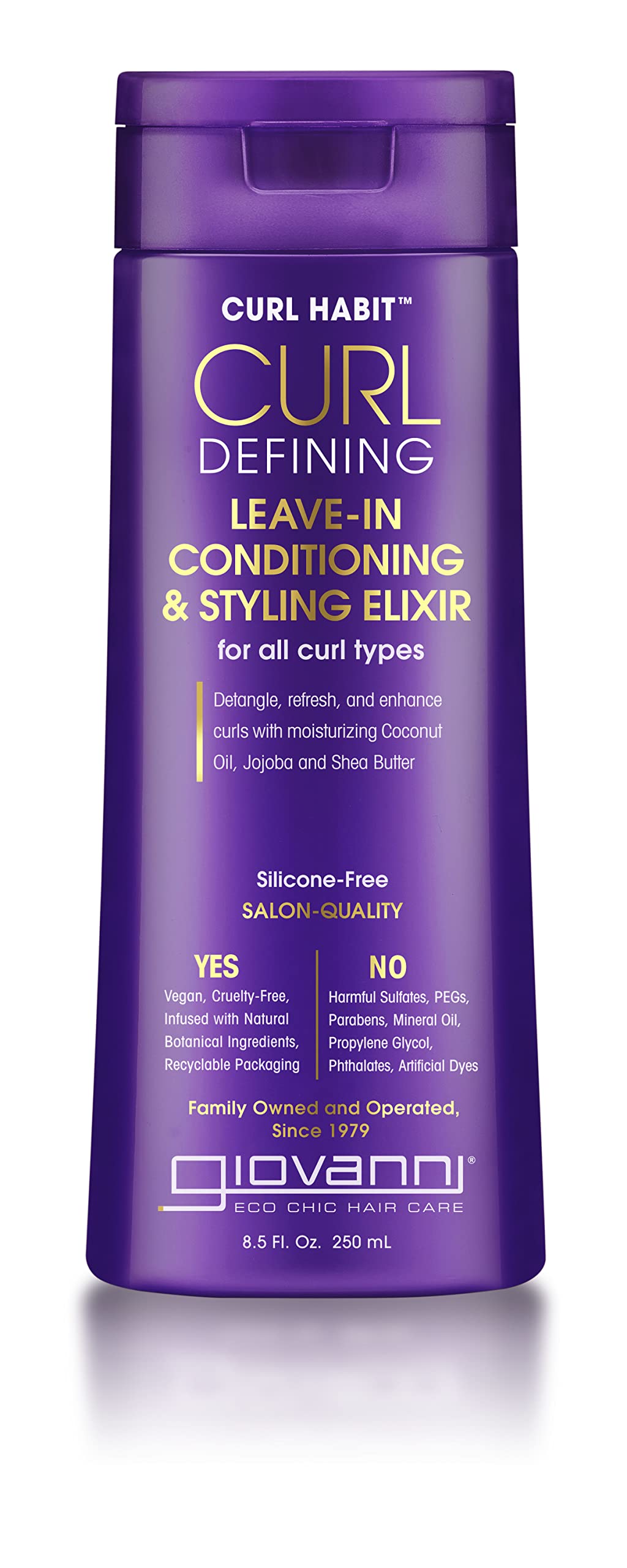 Elixir Acondicionador Y De Peinado Sin Enjuague Giovanni Curl Habit - Venta Internacional.