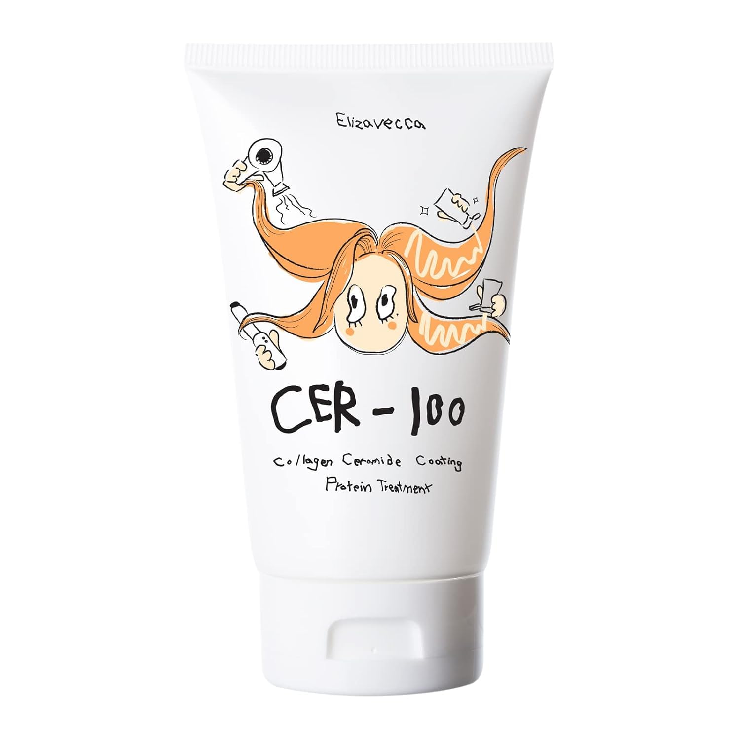 Tratamiento Elizavecca Cer-100, Ceramida De Colágeno, 100 Ml, Para Todo El Cabello - Venta Internacional.