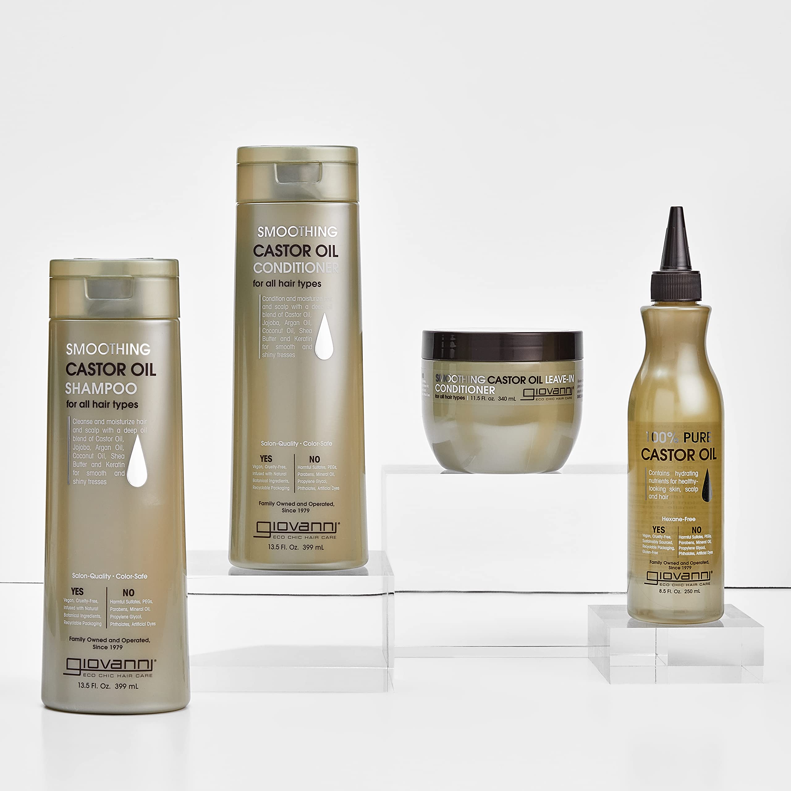 Foto 4 | Acondicionador Sin Enjuague Giovanni, Aceite De Ricino Suavizante, 340 Ml - Venta Internacional.
