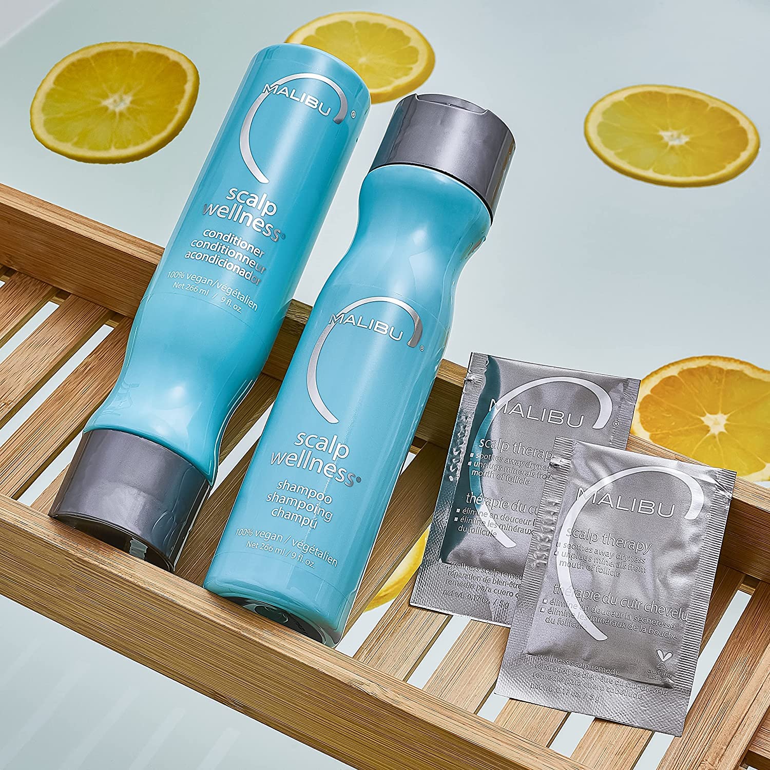 Foto 7 | Acondicionador Malibu C Scalp Wellness, 1 Litro, Con Eucalipto Y Hierbabuena - Venta Internacional.