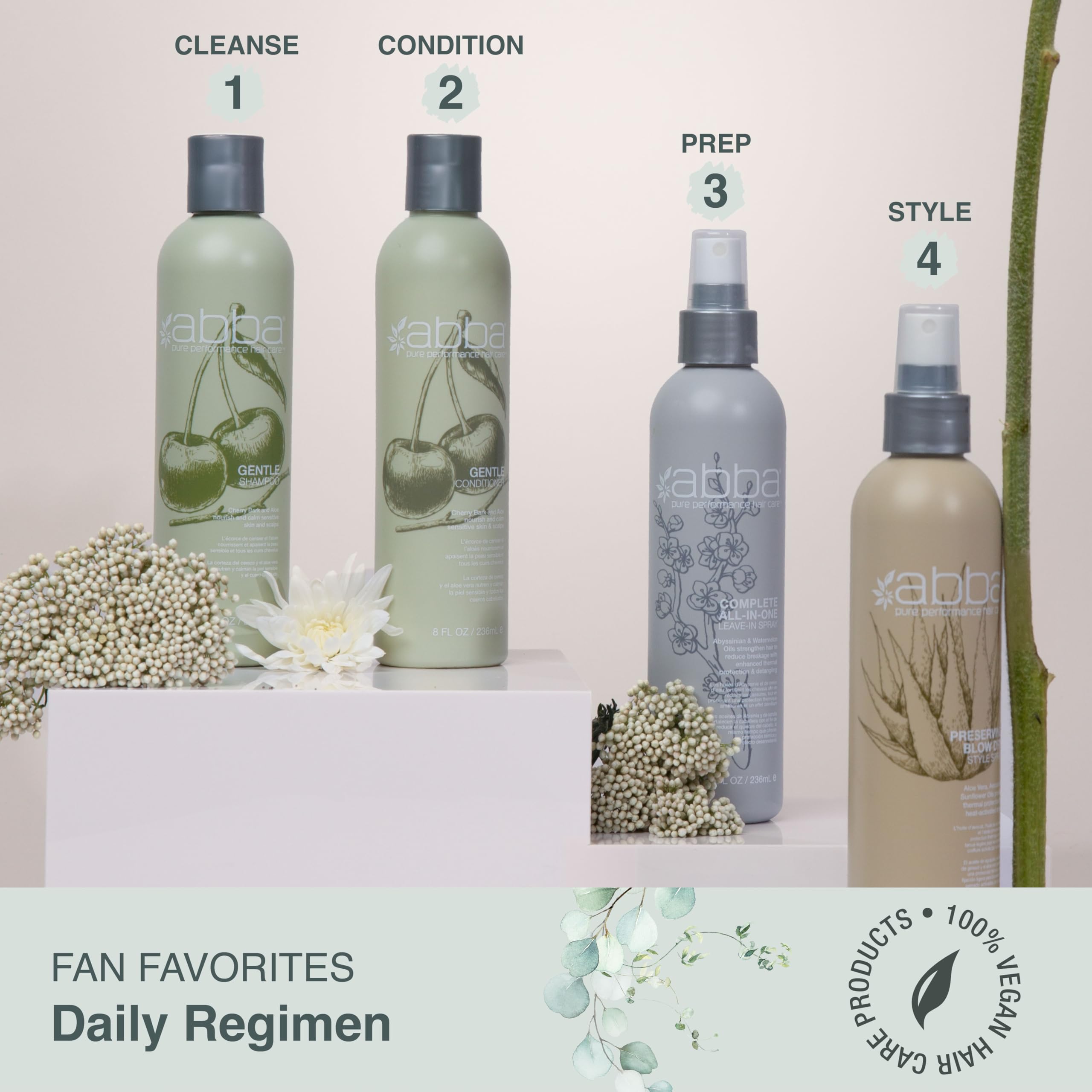 Foto 3 pulgar | Champú Abba Gentle Cherry Bark & Aloe 240 Ml - Venta Internacional.