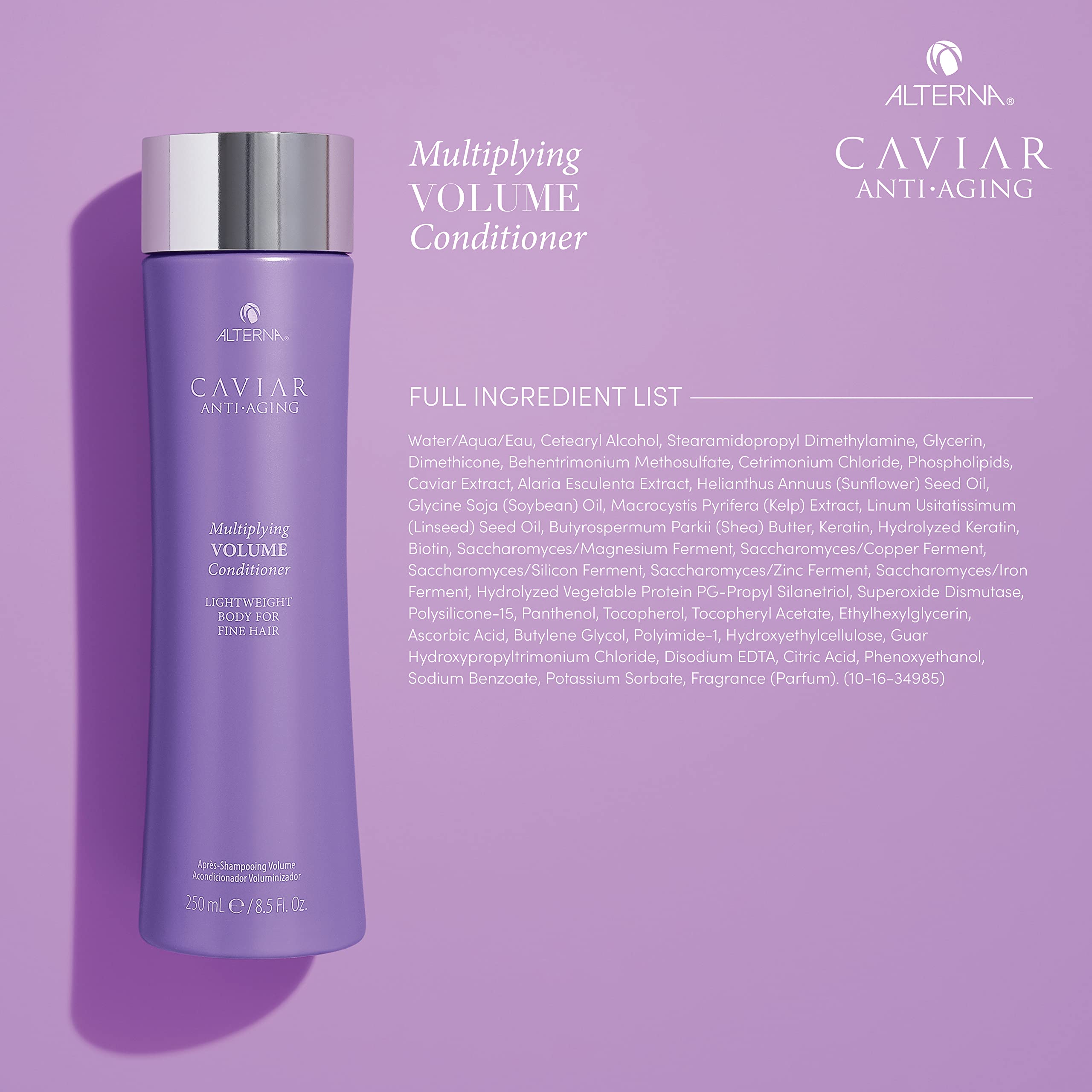 Foto 5 pulgar | Acondicionador Alterna Haircare Caviar Antiedad Volumen 250 Ml - Venta Internacional.